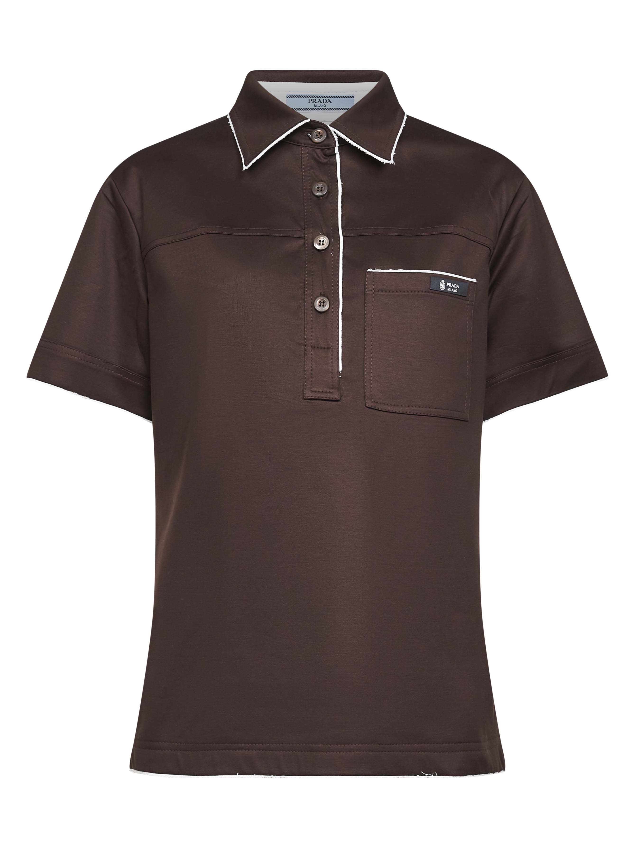 Prada T-shirts and Polos Ebony P963NOOO173LF0192 (Prada / ポロシャツ ) | Prada (プラダ)