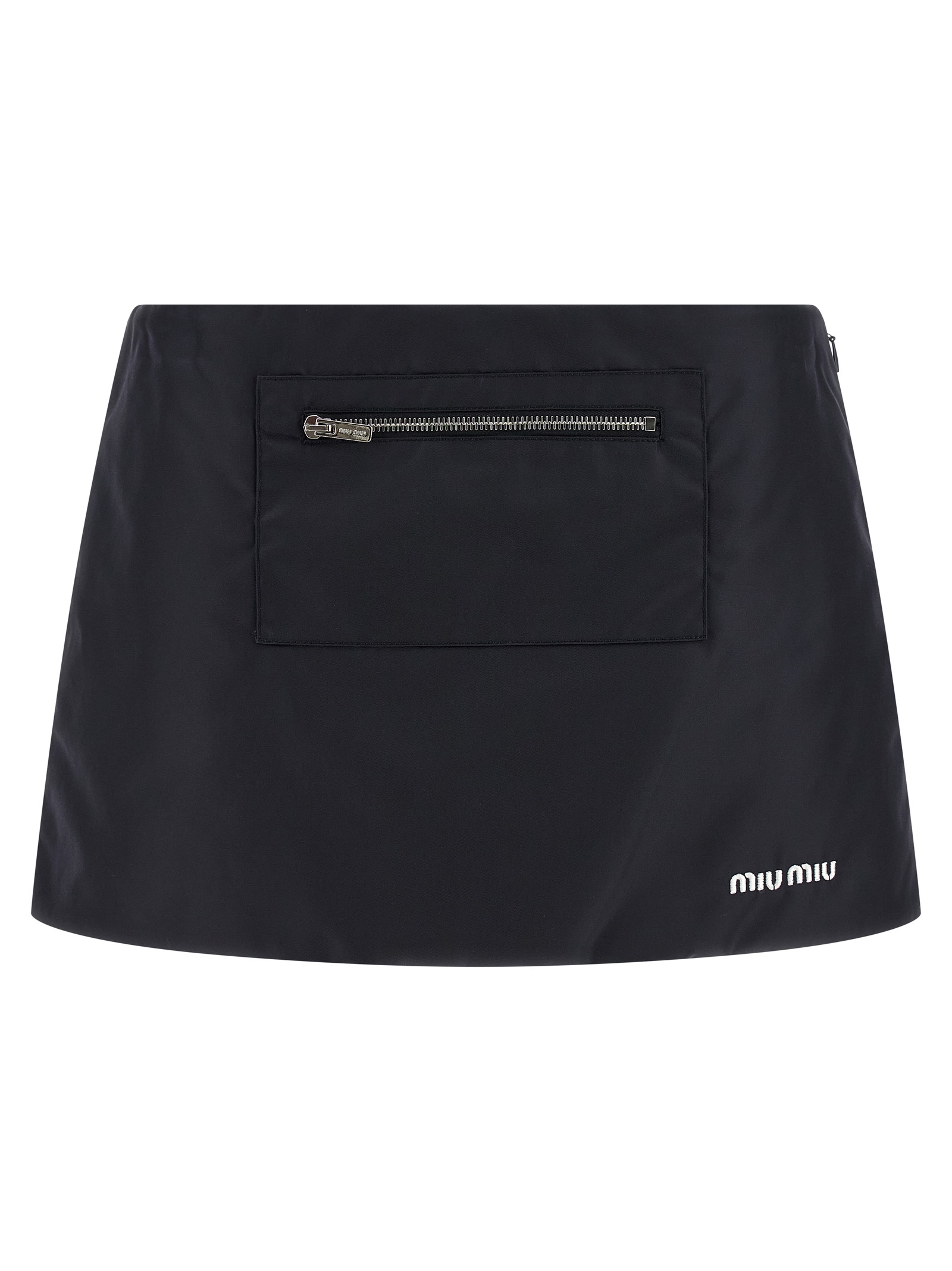 Nylon and fleece skirt MG2583SOOO181AF0008 (MIU MIU / スカート ) | MIU MIU (ミュウミュウ)