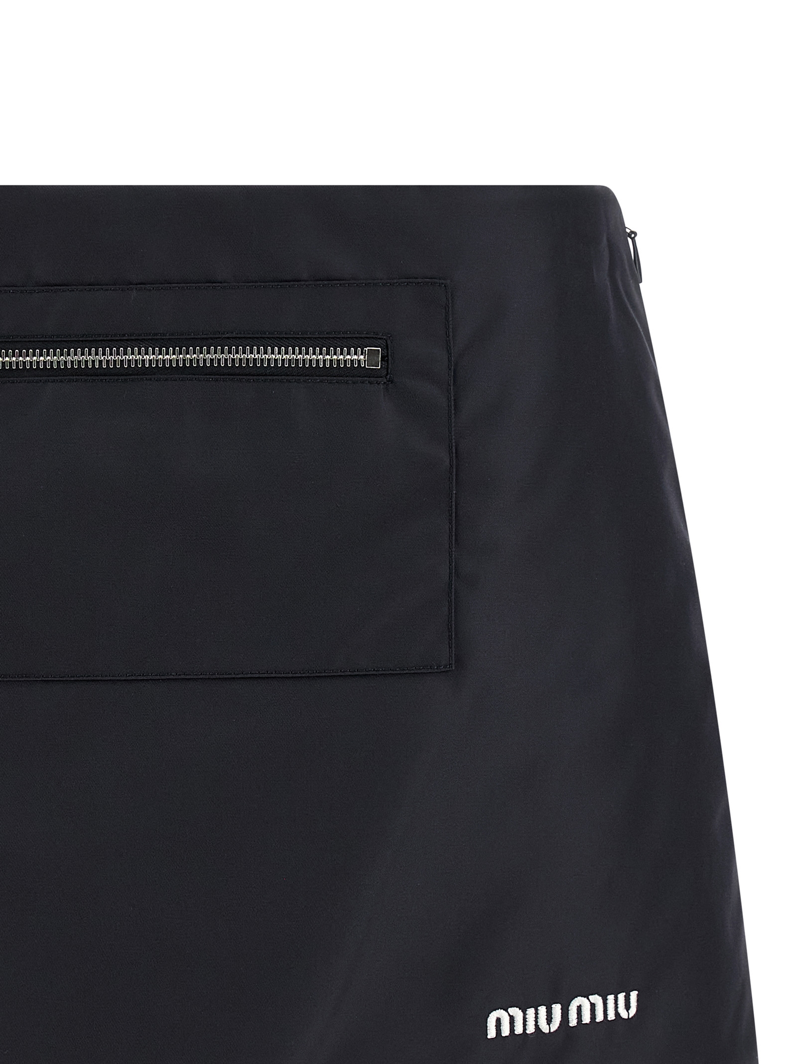 Nylon and fleece skirt MG2583SOOO181AF0008 (MIU MIU / スカート ) | MIU MIU (ミュウミュウ)(2)