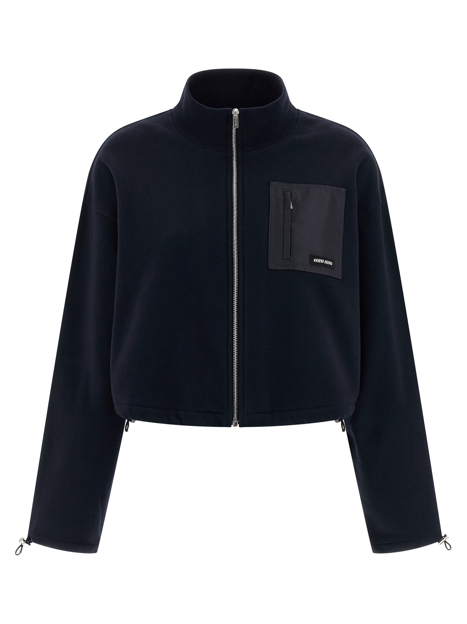 Nylon pocket sweatshirt MJLA09SOOO18TPF0008 (MIU MIU / スウェット・フーディー ) | MIU MIU (ミュウミュウ)