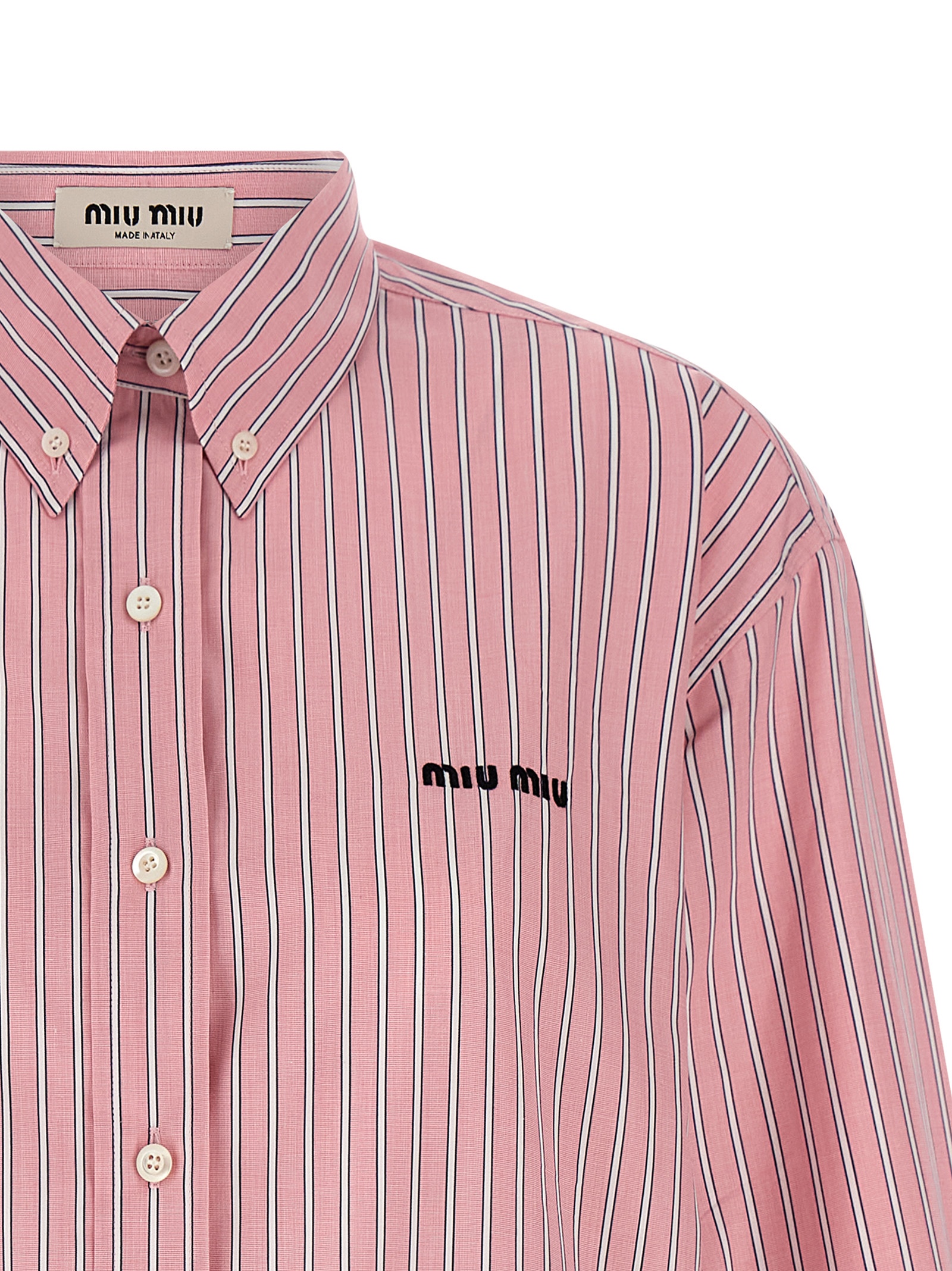 'button down' striped shirt MK2007SOOO180UF0028 (MIU MIU / シャツ・ブラウス ) | MIU MIU (ミュウミュウ)(2)