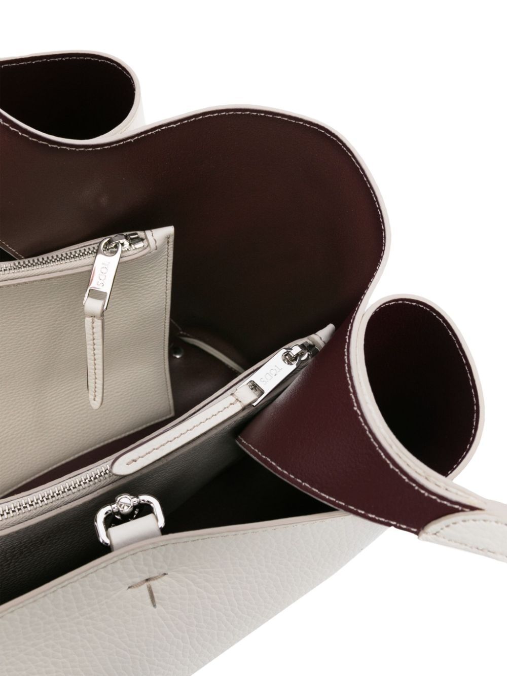 MEDIUM TOTE BAG IN HAMMERED LEATHER XBWAPAF9300QRI9P09 (Tod's / トートバッグ ) | Tod's (トッズ)(3)