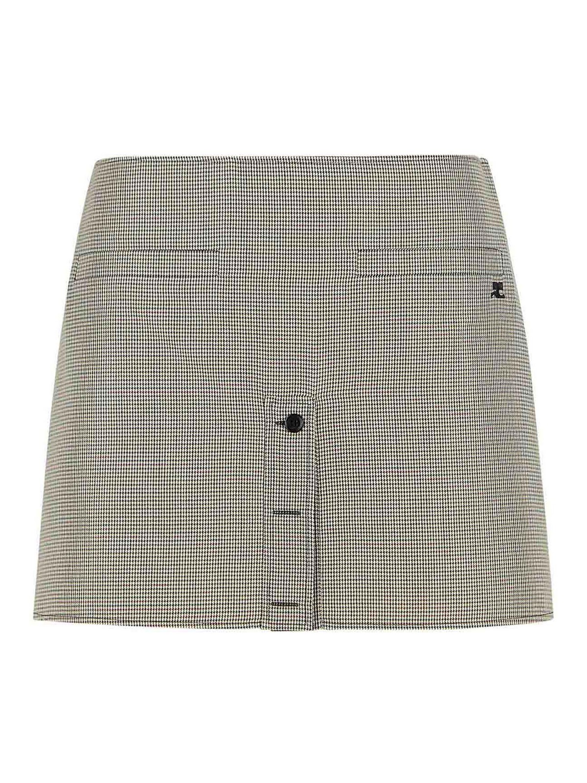 Beige Wool Blend Miniskirt 126CJU330WO01459925 (Courrèges / スカート ) | Courrèges (クレージュ)