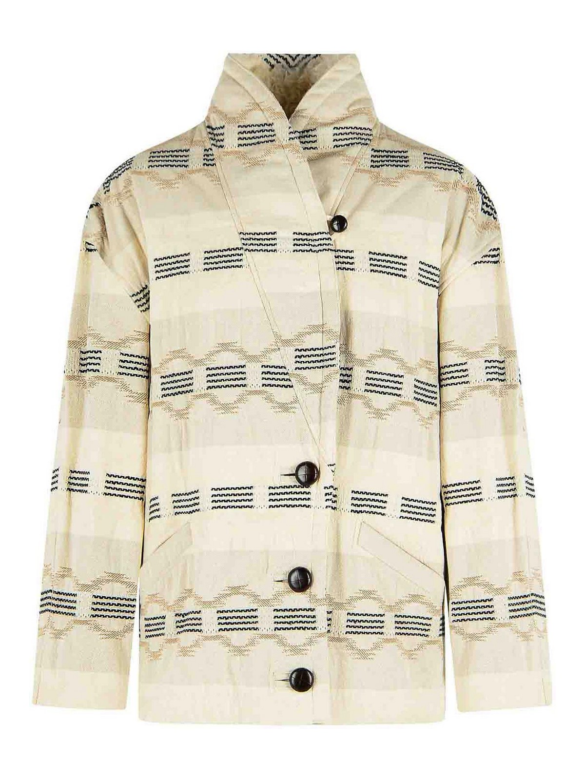 Quayla Beige Cotton Blend Jacket MA0499FAD1D04E23EC (Isabel Marant / カジュアルジャケット ) | Isabel Marant (イザベル マラン)