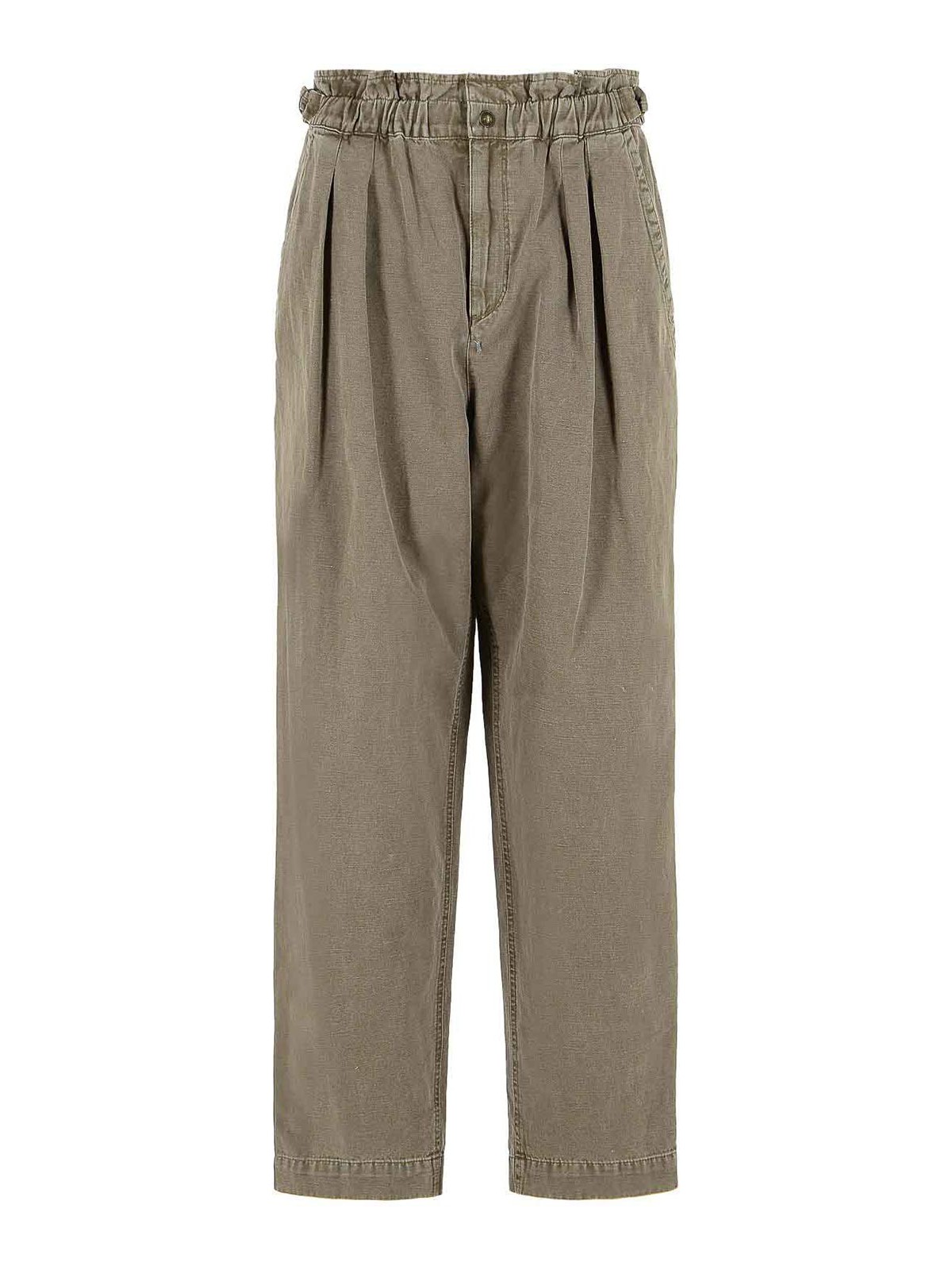 Neriah Brown Cotton And Linen Pants PA0660FAD1G04E50DZ (Isabel Marant / パンツ ) | Isabel Marant (イザベル マラン)