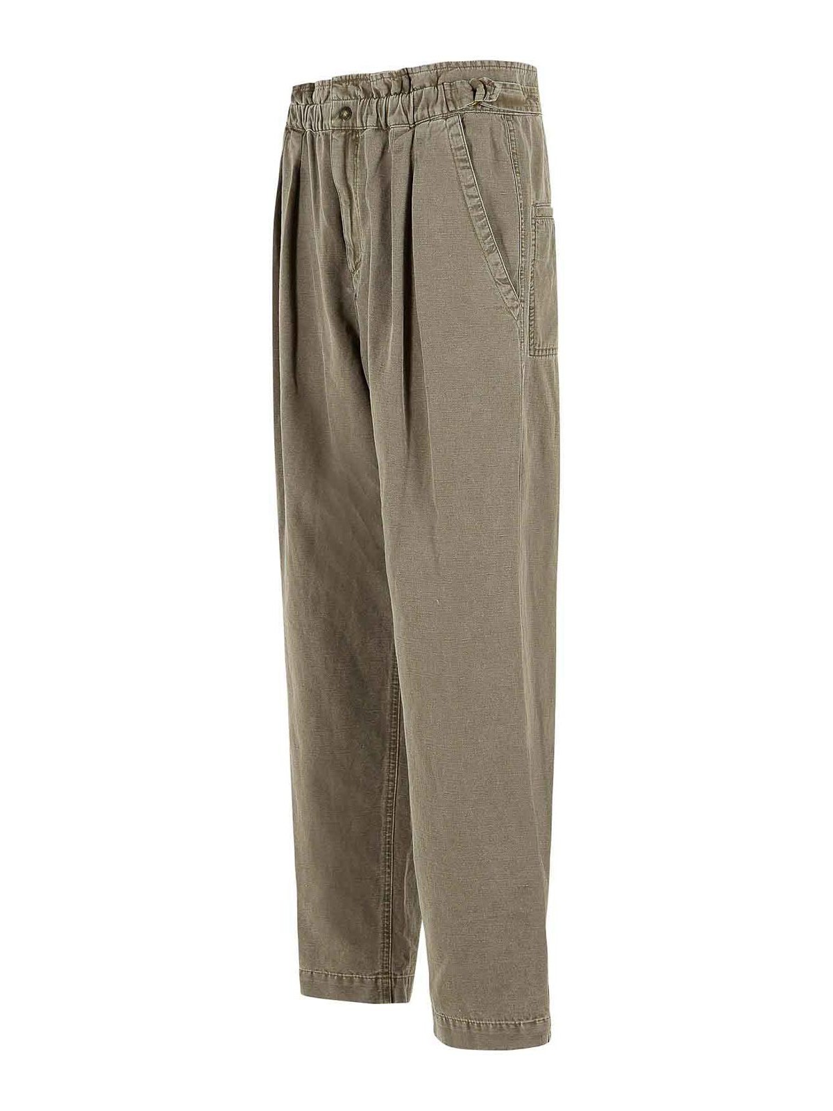 Neriah Brown Cotton And Linen Pants PA0660FAD1G04E50DZ (Isabel Marant / パンツ ) | Isabel Marant (イザベル マラン)(2)