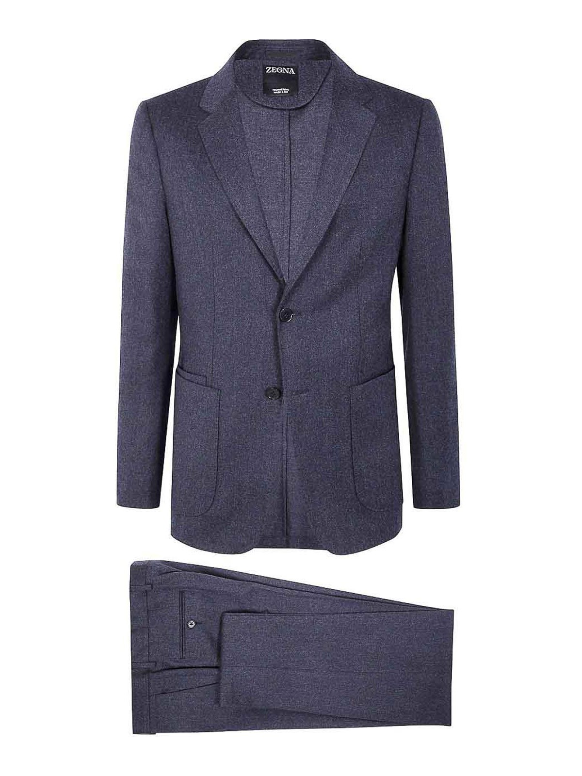 Wool suit with two button closure 222741A22XPYGX022 (ZEGNA / スーツ ) | ZEGNA (ゼニア)