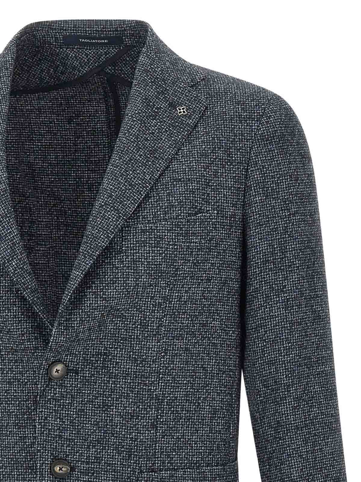 Blazer With Embossed Texture 1SMC22K340323EB899387 (TAGLIATORE / ブレザー・ジャケット ) | TAGLIATORE (タリアトーレ)(3)