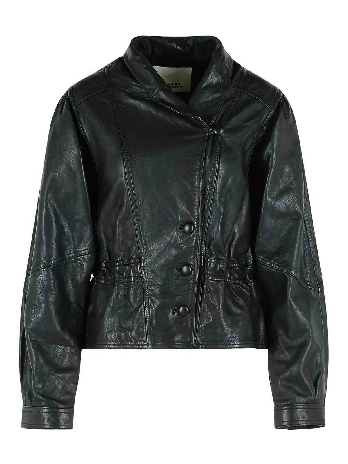Tressy Black Leather Jacket VE0601FAD1B02I01BK (Isabel Marant / レザー&ファージャケット・コート ) | Isabel Marant (イザベル マラン)