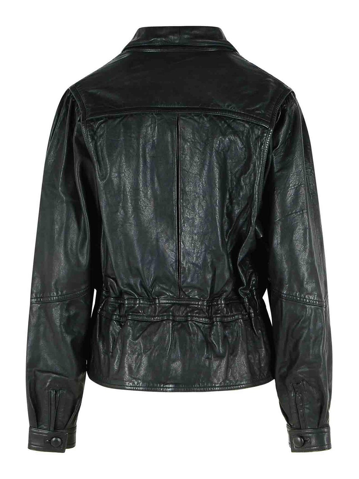Tressy Black Leather Jacket VE0601FAD1B02I01BK (Isabel Marant / レザー&ファージャケット・コート ) | Isabel Marant (イザベル マラン)(1)