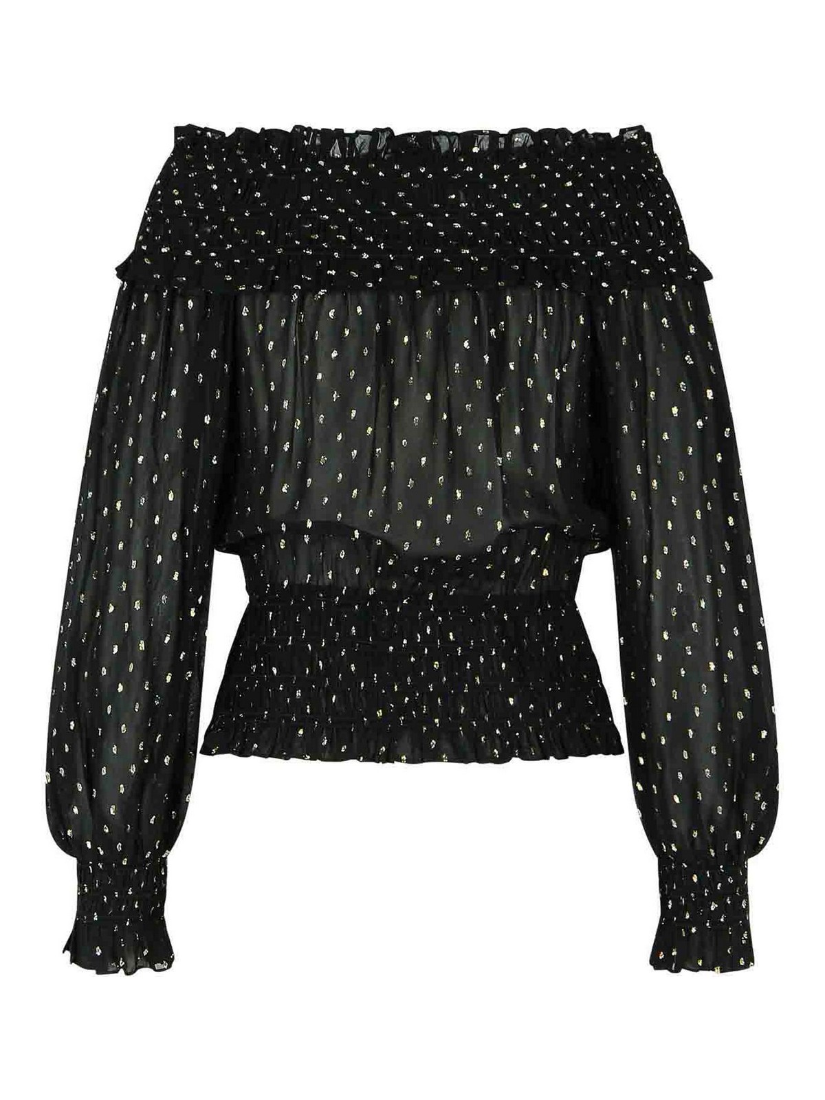 Chiffon Viscose Sweater RS26156TBLACK (self-portrait / シャツ・ブラウス ) | self-portrait (セルフ・ポートレイト)(1)