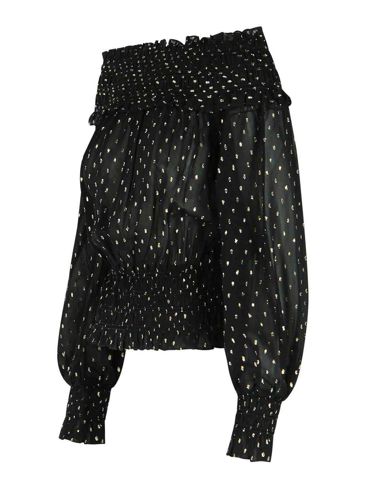 Chiffon Viscose Sweater RS26156TBLACK (self-portrait / シャツ・ブラウス ) | self-portrait (セルフ・ポートレイト)(2)