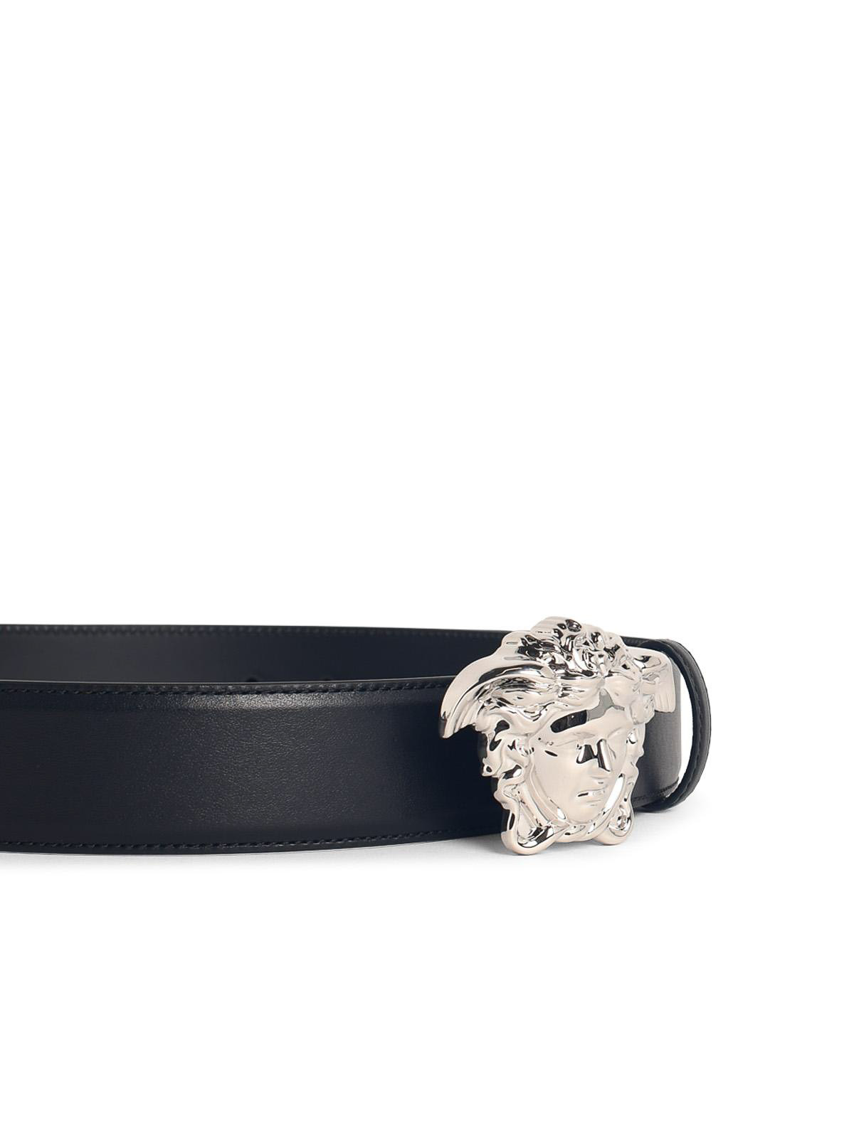 Black Leather Belt 1020000DVTP11B00P (VERSACE / ベルト・サスペンダー ) | VERSACE (ヴェルサーチェ)(2)