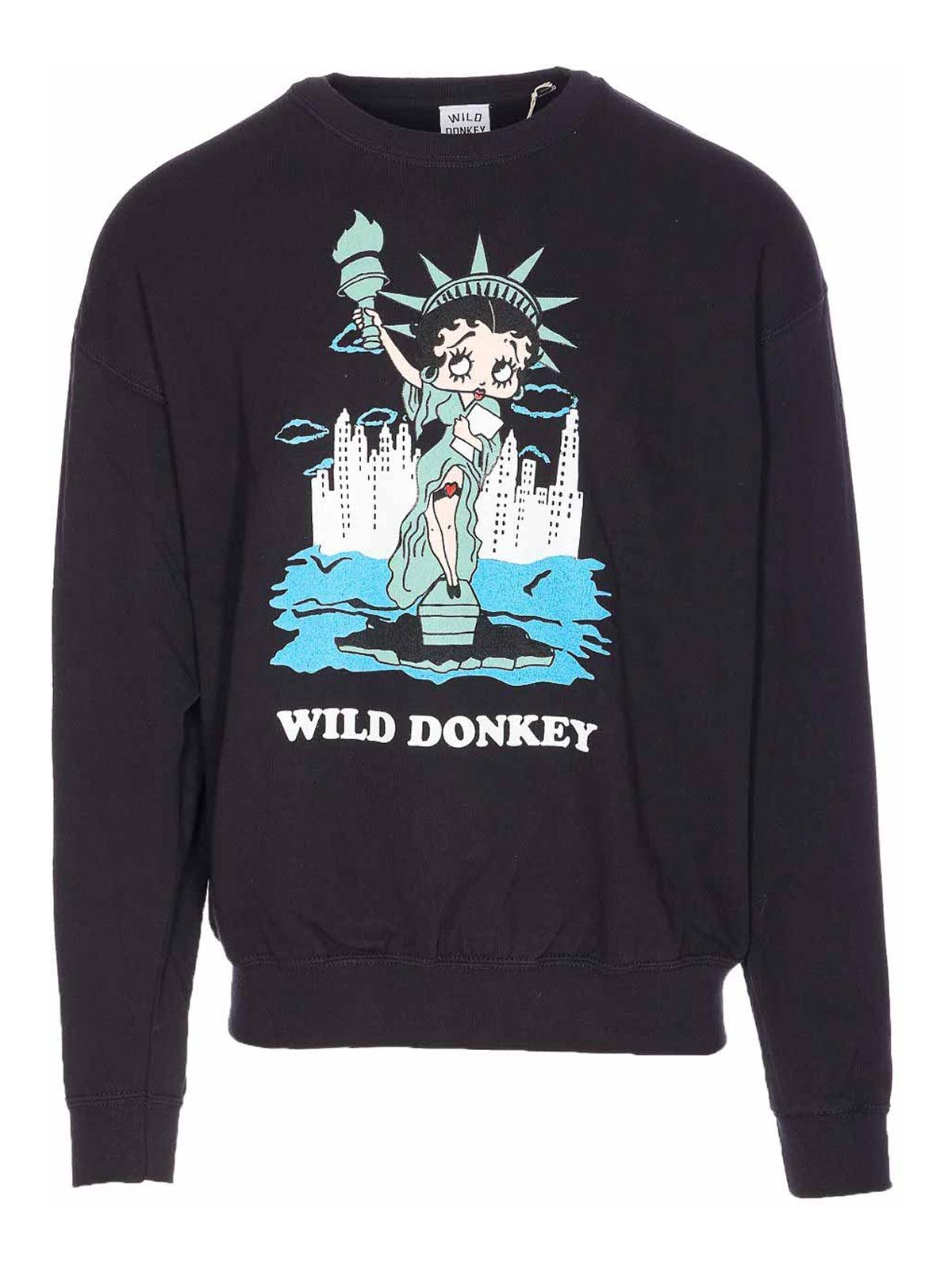 Betty Crewneck Sweatshirt FW25UFG111104BLACK (WILD DONKEY / スウェット・フーディー ) | WILD DONKEY (ワイルドドンキー)