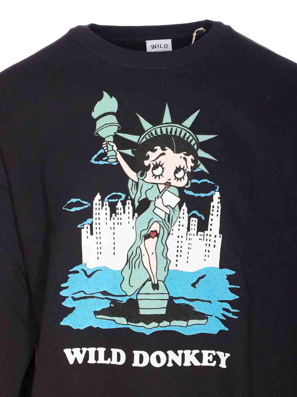 Betty Crewneck Sweatshirt FW25UFG111104BLACK (WILD DONKEY / スウェット・フーディー ) | WILD DONKEY (ワイルドドンキー)(3)