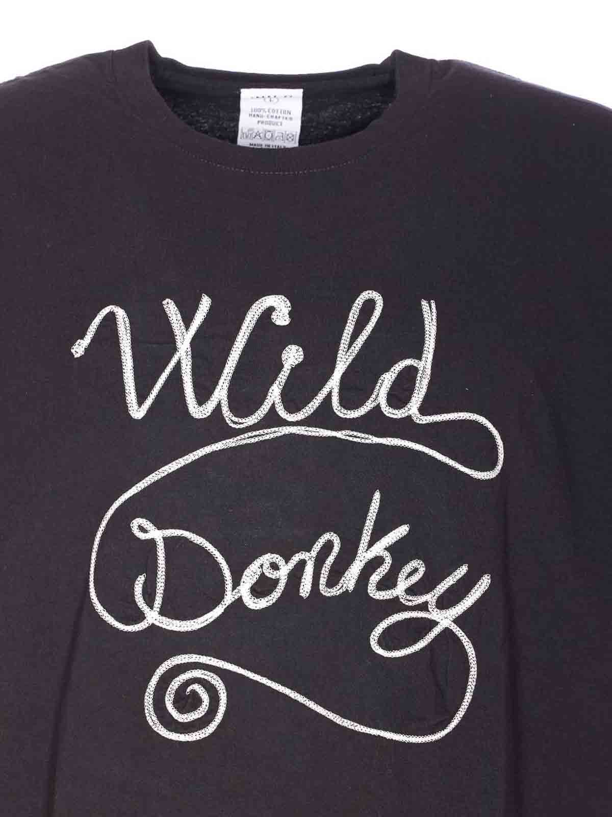 Crew-neck T-Shirt With Embroidered Logo FW25UT010121BLACK (WILD DONKEY / Tシャツ・カットソー ) | WILD DONKEY (ワイルドドンキー)(2)