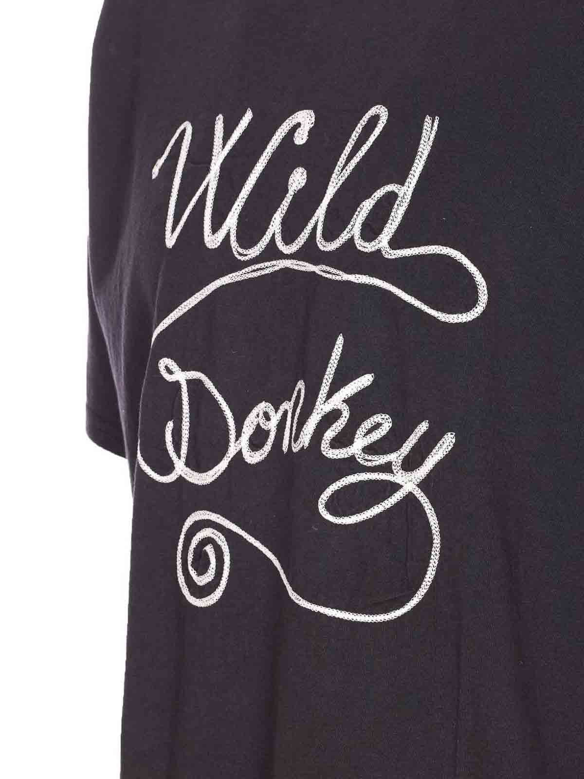 Crew-neck T-Shirt With Embroidered Logo FW25UT010121BLACK (WILD DONKEY / Tシャツ・カットソー ) | WILD DONKEY (ワイルドドンキー)(3)