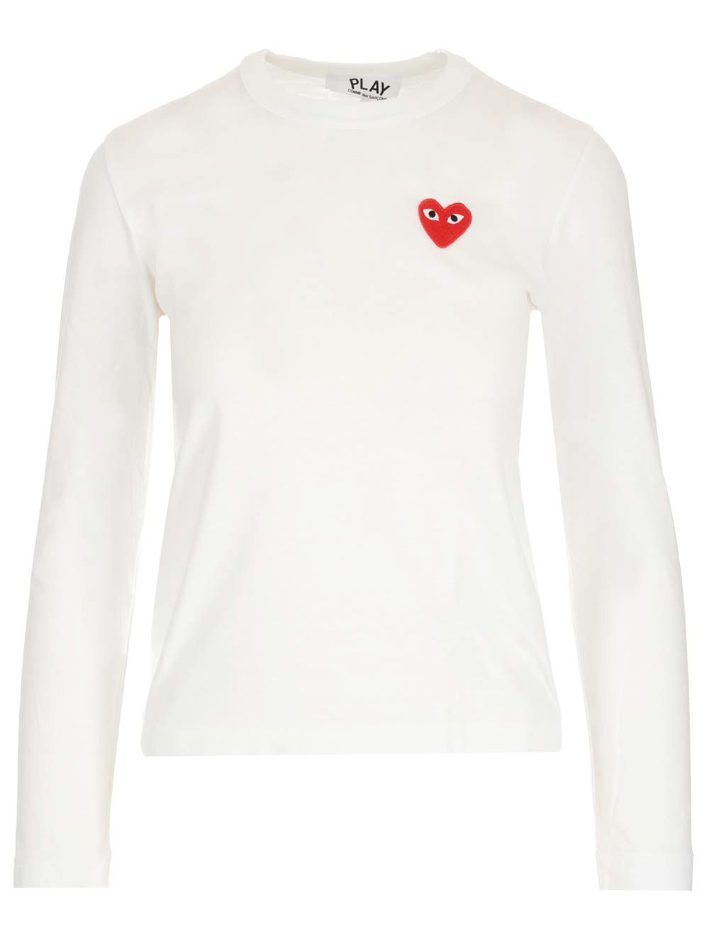 Long-sleeved cotton T-shirt AXT1180512 (PLAY Comme Des Garçons / Tシャツ・カットソー ) | PLAY Comme Des Garçons (プレイ コムデギャルソン)