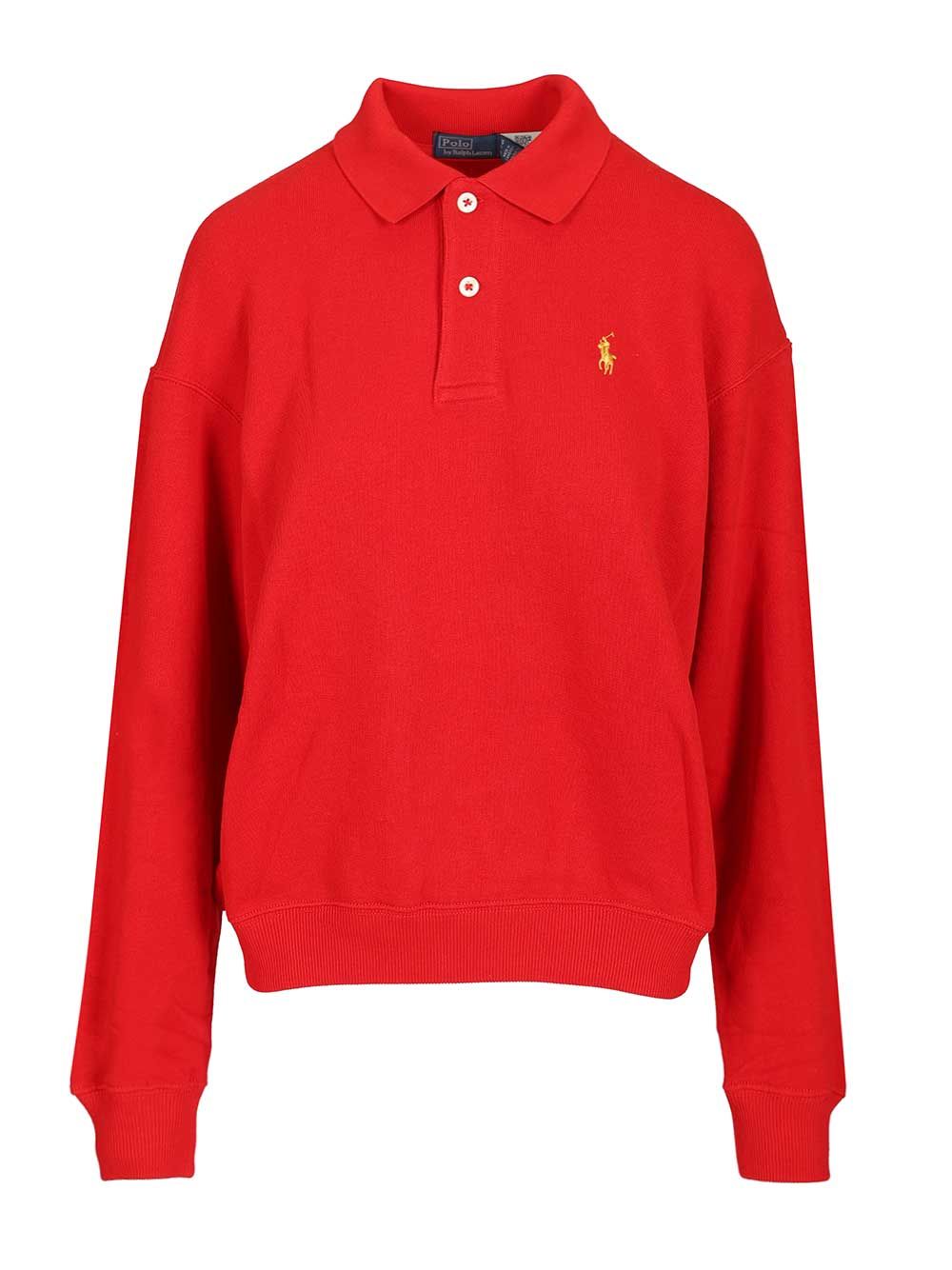 Long-sleeved cotton polo 211A96948002 (Polo Ralph Lauren / ニット・セーター・カーディガン ) | Polo Ralph Lauren (ポロ ラルフ ローレン)
