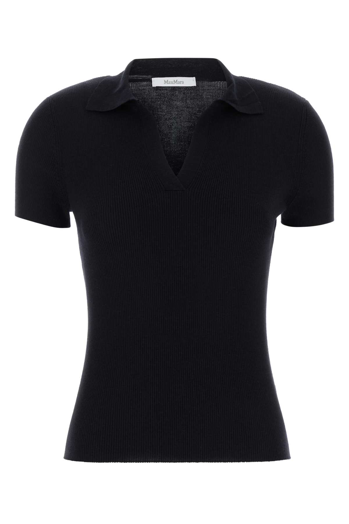 Midnight blue wool Albero polo shirt 2611361171600004 (Max Mara / ニット・セーター・カーディガン ) | Max Mara (マックスマーラ)