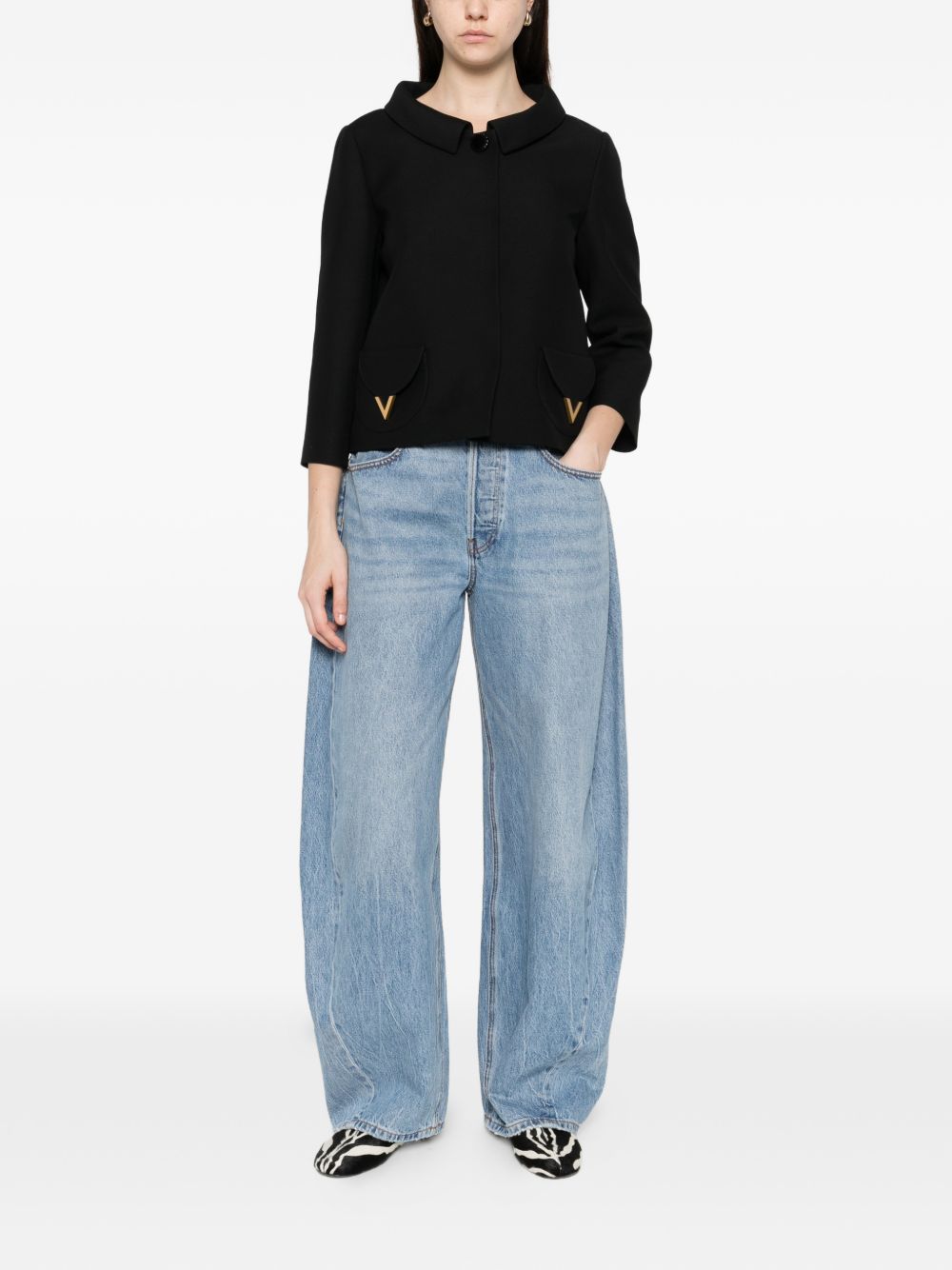 Valentino Jackets Black BCE5Y51CF0NO (Valentino Garavani / ブレザー・ジャケット ) | Valentino Garavani (ヴァレンティノ)(3)