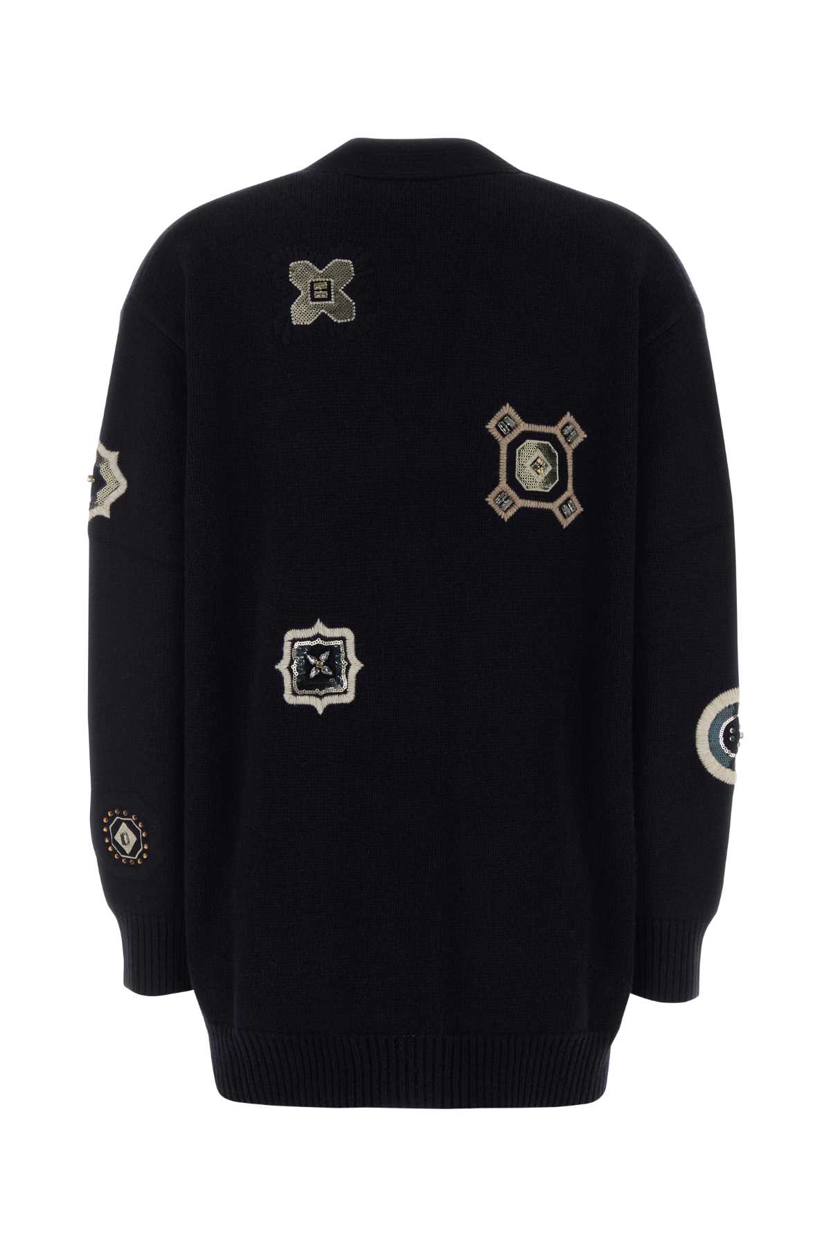 Black wool blend Gioire oversize cardigan 2611341021600030 (Max Mara / ニット・セーター・カーディガン ) | Max Mara (マックスマーラ)(1)