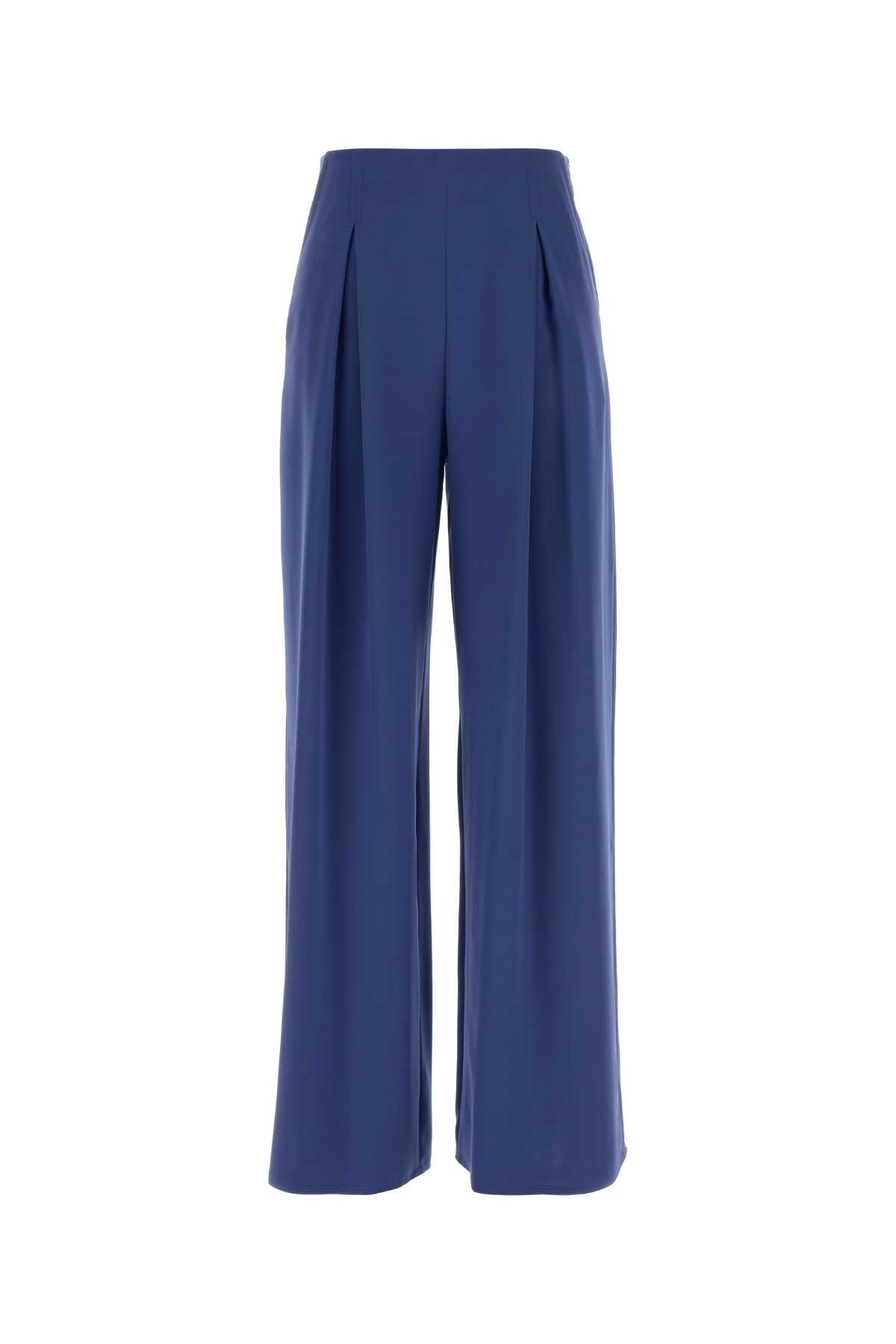 Blue stretch satin Palude palazzo pant 2611131018600053 (Max Mara / パンツ ) | Max Mara (マックスマーラ)