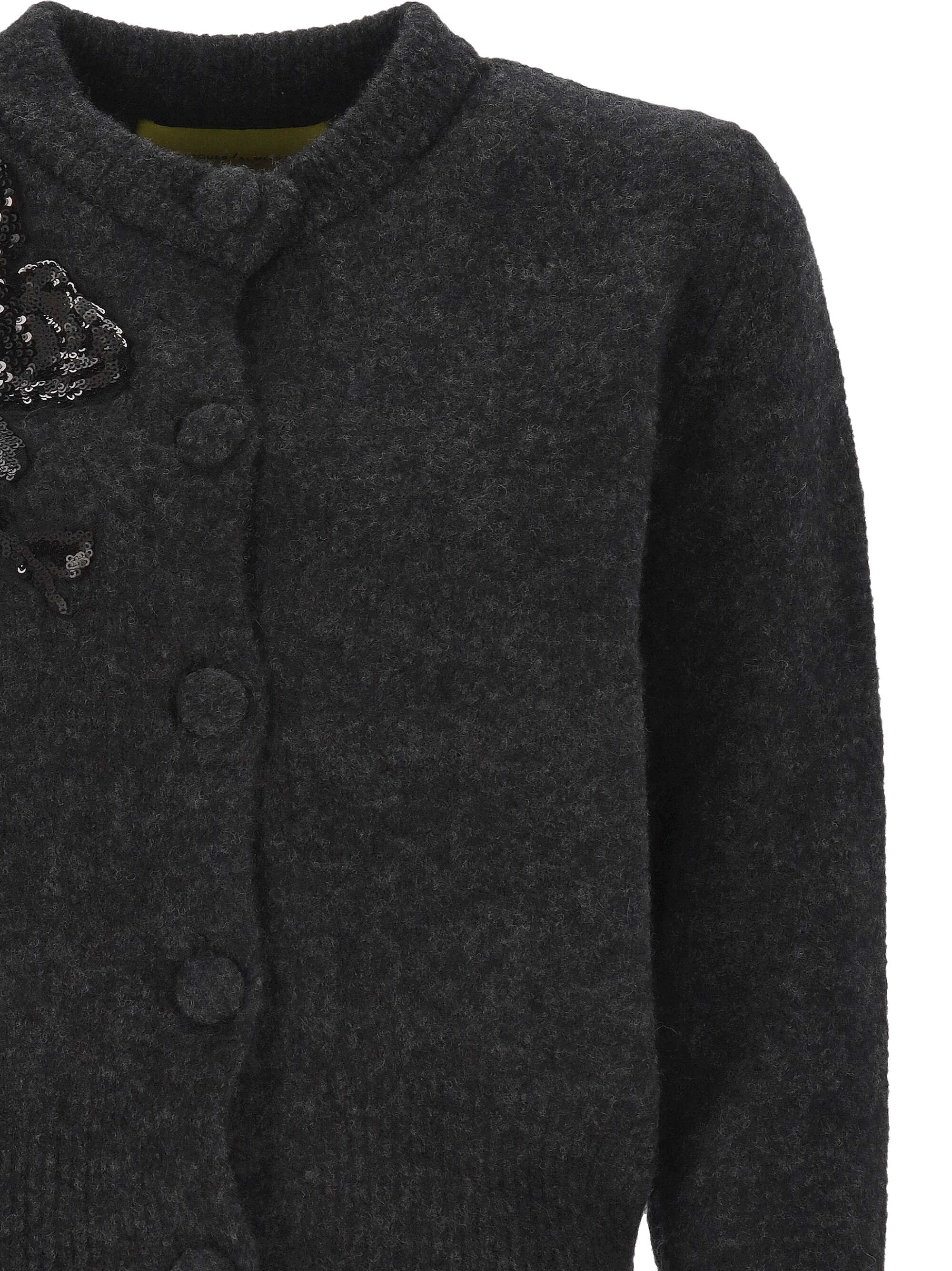 Marques Almeida Sweaters Anthracite AW25KN0207KNAPANTANTRACITE (MARQUES ALMEIDA / ニット・セーター・カーディガン ) | MARQUES ALMEIDA (マルケス アルメイダ)(1)