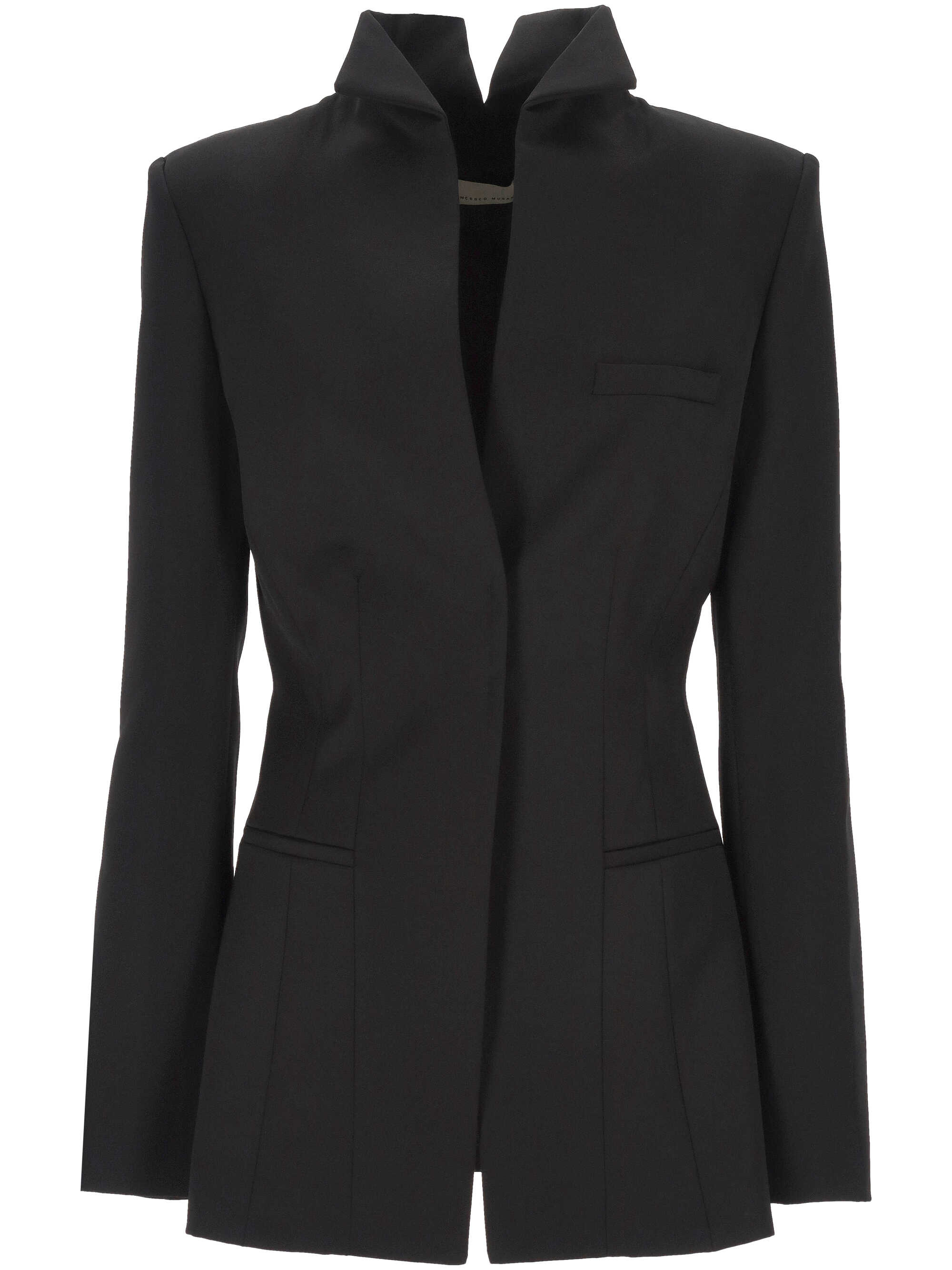 FRANCESCO MURANO Jackets Black 119T02999 (FRANCESCO MURANO / ブレザー・ジャケット ) | FRANCESCO MURANO (フランチェスコ ムラーノ)