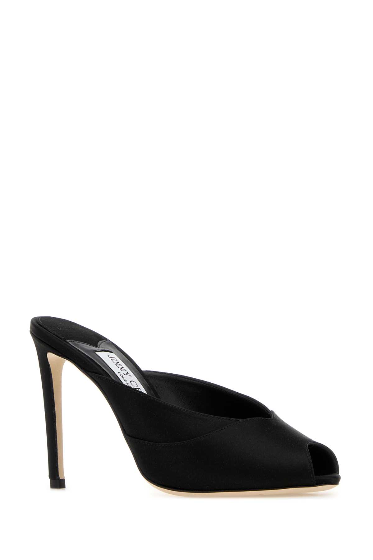 Black satin Brigitte mules BRIGITTEMULE100SATBLACK (JIMMY CHOO / サンダル ) | JIMMY CHOO (ジミー チュウ)(1)