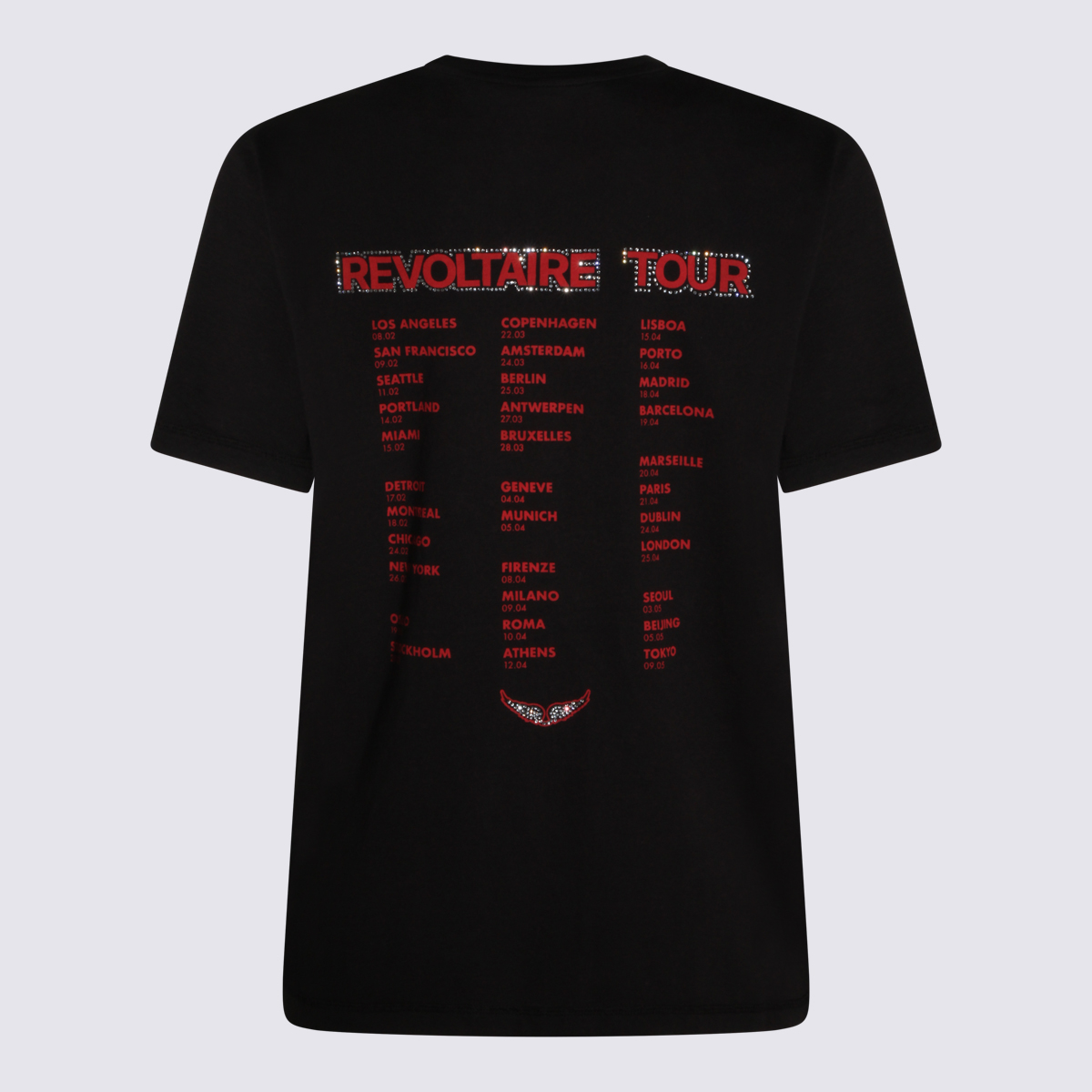 Zadig & Voltaire T-shirts and Polos Black JWTS02856011 (ZADIG & VOLTAIRE / Tシャツ・カットソー ) | ZADIG & VOLTAIRE (ザディグ エ ヴォルテール)(1)