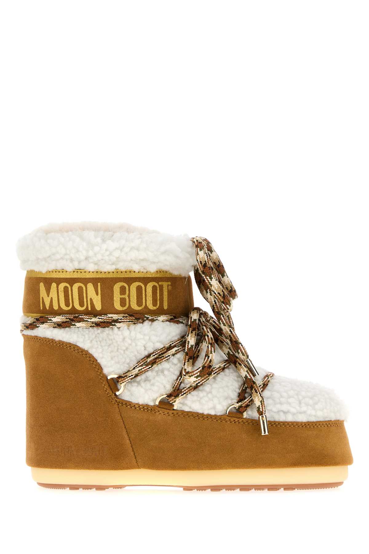 Two-tone shearling and leather Icon Low ankle boots 1409580MA03 (MOON BOOT / ブーツ ) | MOON BOOT (ムーンブーツ)