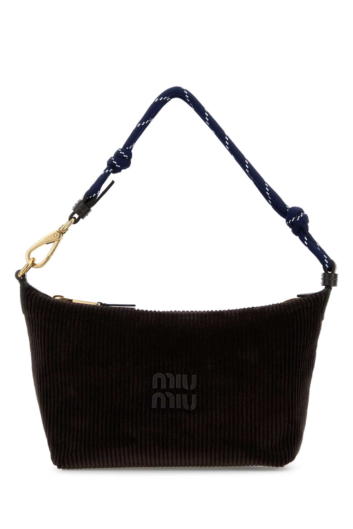 Dark brown corduroy shoulder bag 5NE8412IG4F0A32 (MIU MIU / ハンドバッグ・ショルダーバッグ ) | MIU MIU (ミュウミュウ)