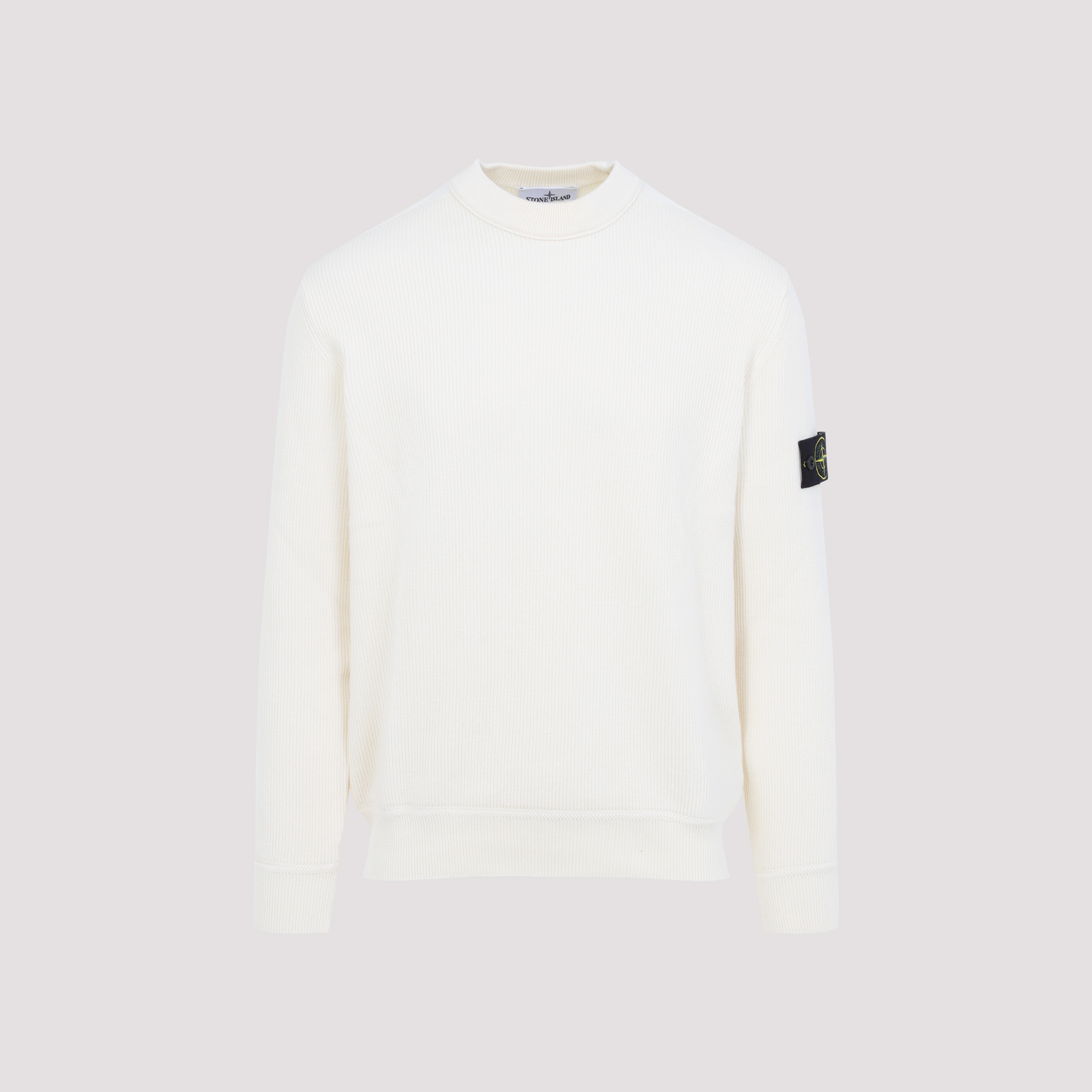 Ivory cotton sweater L1S155100154S00D8V0093 (STONE ISLAND / ニット・セーター・カーディガン ) | STONE ISLAND (ストーンアイランド)(4)
