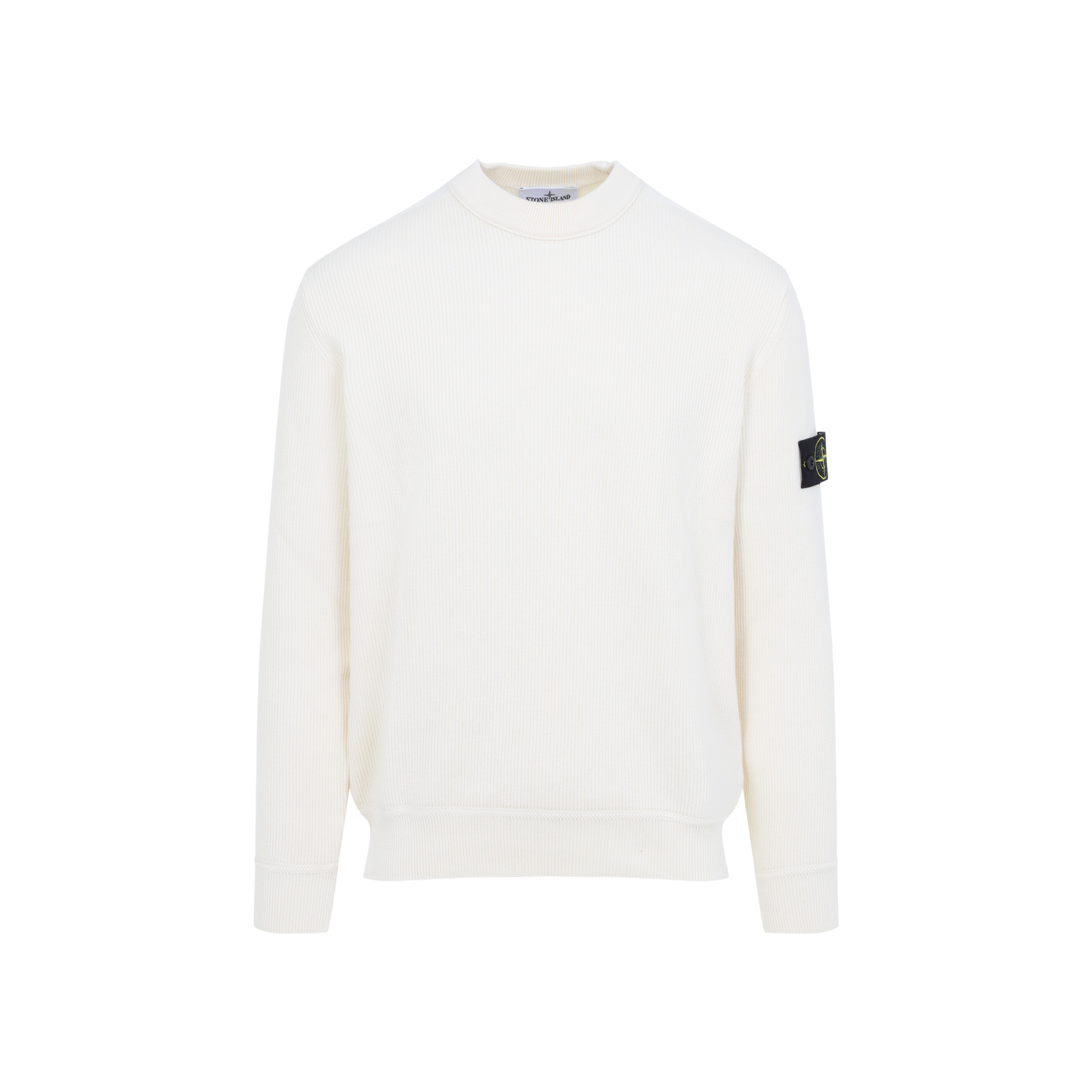 Ivory cotton sweater L1S155100154S00D8V0093 (STONE ISLAND / ニット・セーター・カーディガン ) | STONE ISLAND (ストーンアイランド)