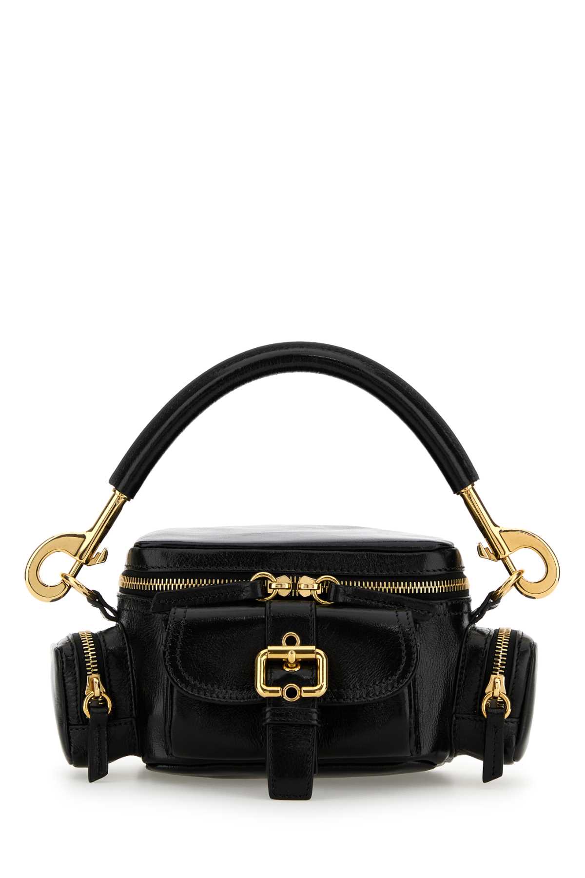 Black leather small Camera Bag handbag CHCC24AS534N83001 (Chloé / ハンドバッグ・ショルダーバッグ ) | Chloé (クロエ)