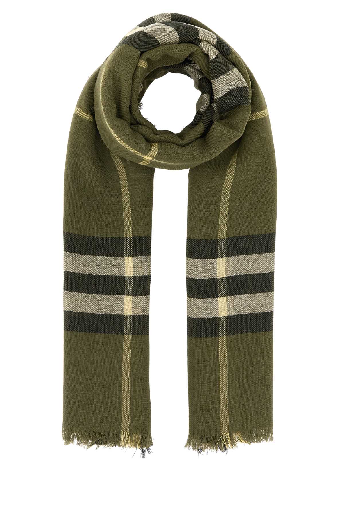 Embroidered wool scarf 8112491B7346 (Burberry / スカーフ・マフラー ) | Burberry (バーバリー)