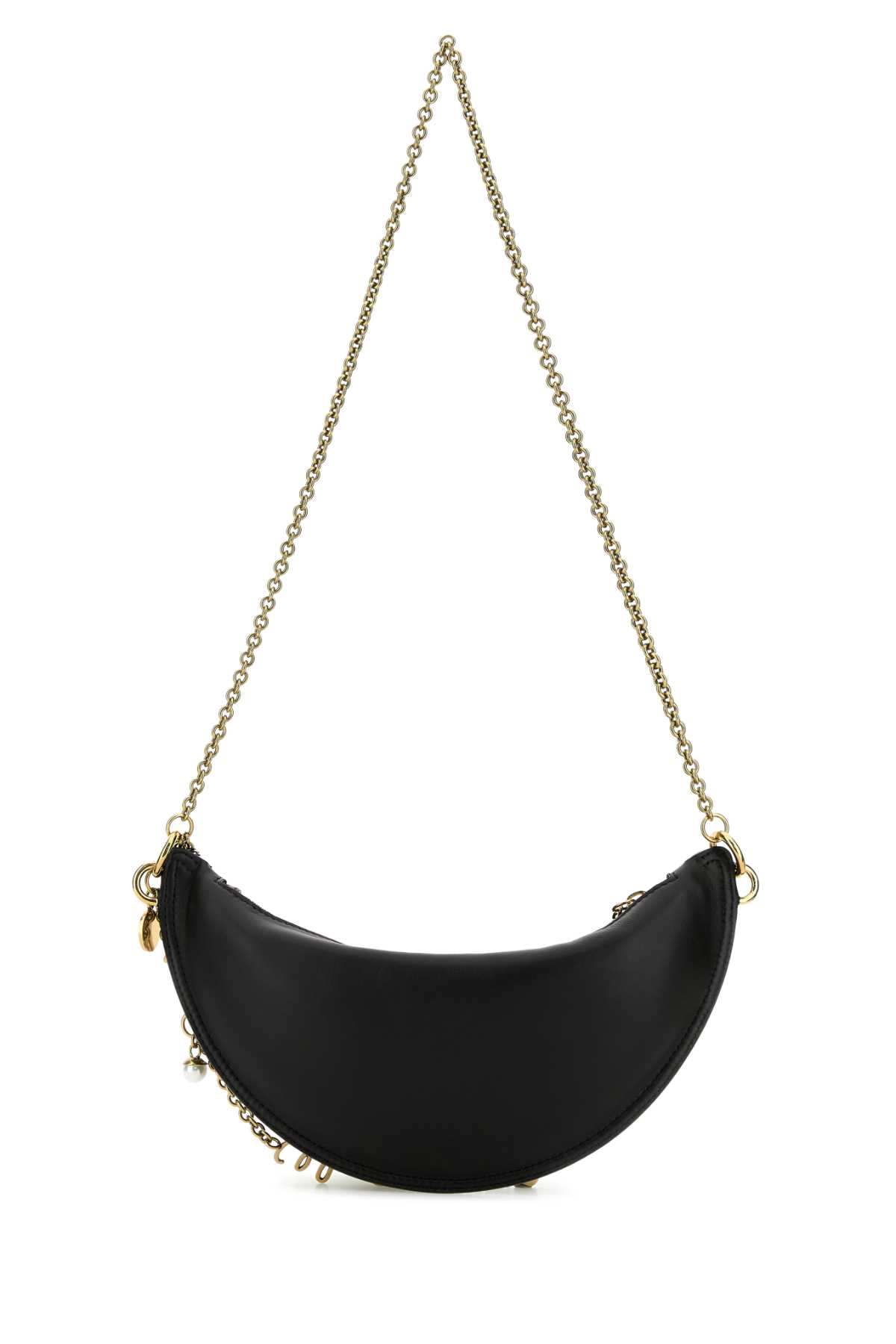 Black leather mini Halfmoon shoulder bag CHC25WP124P80001 (Chloé / ハンドバッグ・ショルダーバッグ ) | Chloé (クロエ)(2)
