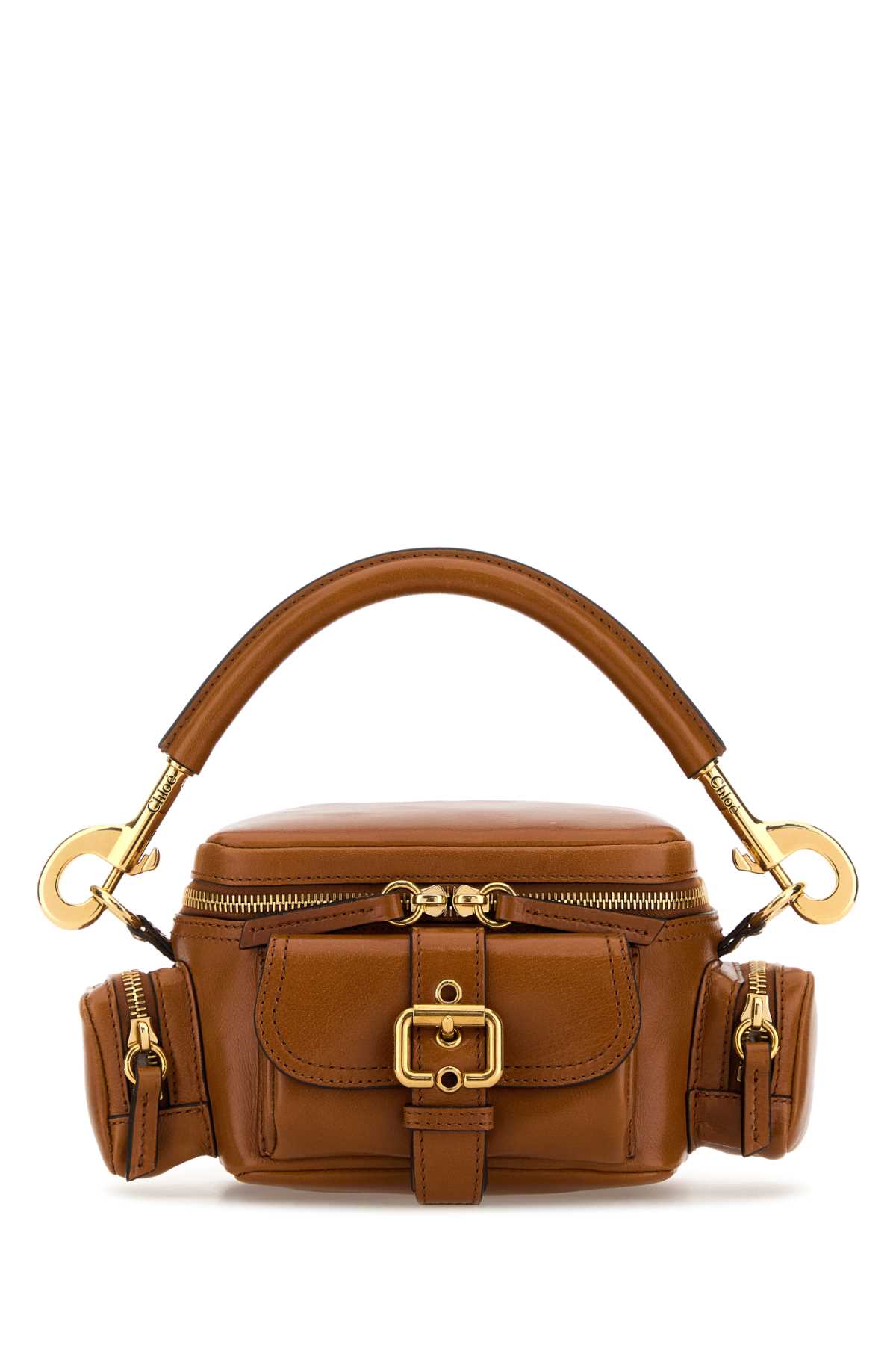 Brown leather small Camera Bag handbag CHCC24AS534N8326M (Chloé / ハンドバッグ・ショルダーバッグ ) | Chloé (クロエ)