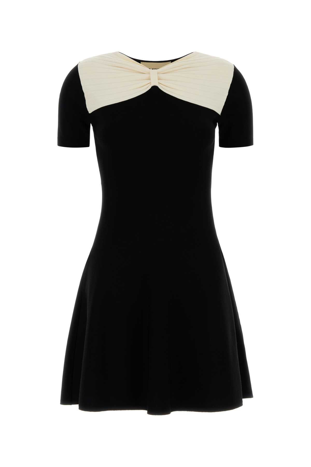 Black viscose blend mini dress 8B3KD14TA2P0NA (Valentino Garavani / ワンピース・ドレス・オールインワン ) | Valentino Garavani (ヴァレンティノ)