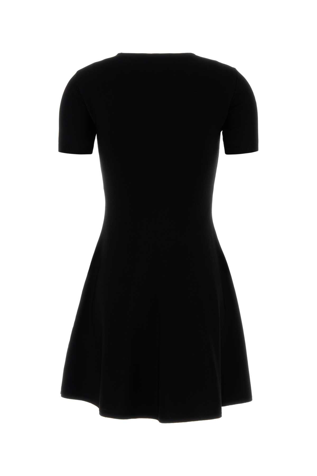 Black viscose blend mini dress 8B3KD14TA2P0NA (Valentino Garavani / ワンピース・ドレス・オールインワン ) | Valentino Garavani (ヴァレンティノ)(1)