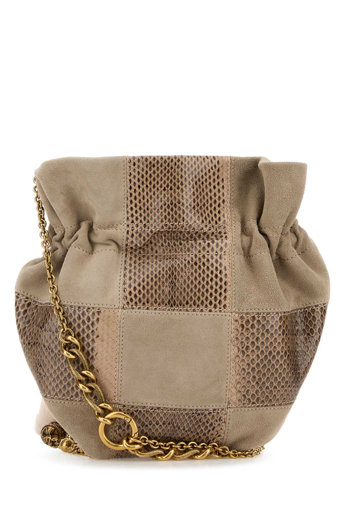Dove grey leather Chain bucket bag CH25WS712Q7820E (Chloé / ハンドバッグ・ショルダーバッグ ) | Chloé (クロエ)(2)