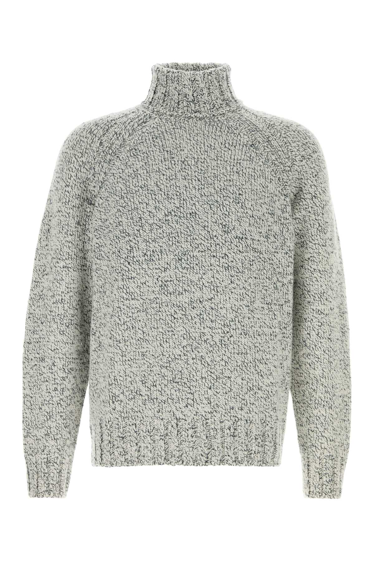 Two-tone cashmere blend sweater RUGB30A2320902 (ZEGNA / ニット・セーター・カーディガン ) | ZEGNA (ゼニア)