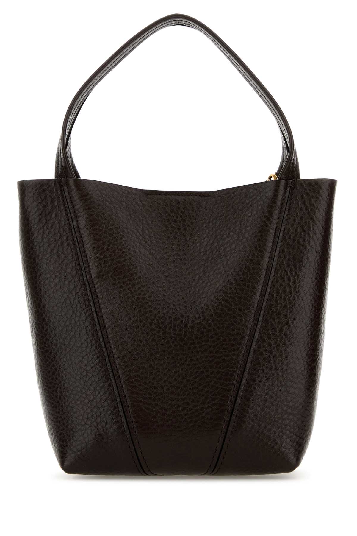 Dark brown leather small Spin shopping bag CHC25SS812N8424X (Chloé / ハンドバッグ・ショルダーバッグ ) | Chloé (クロエ)(2)