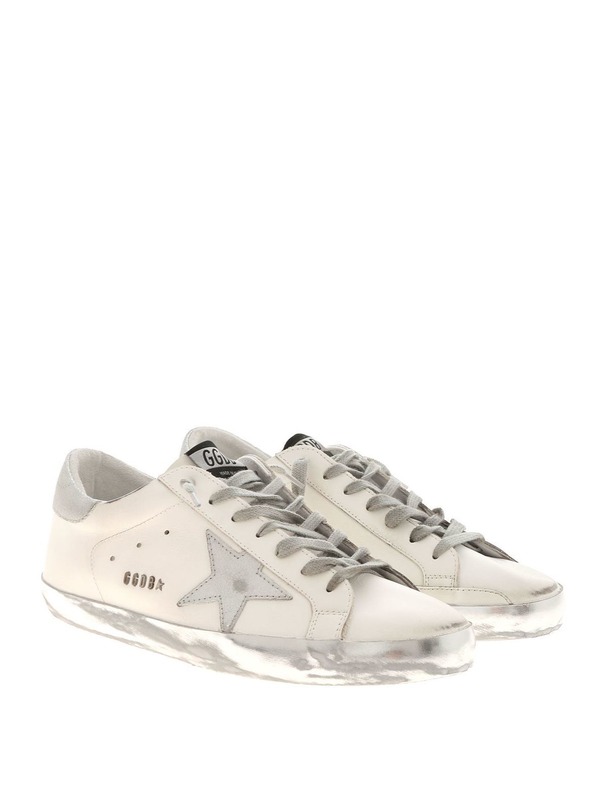 Superstar Classic sneakers in white and silve GMF00101F00031480185 (Golden Goose / スニーカー ) | Golden Goose (ゴールデングース)(1)