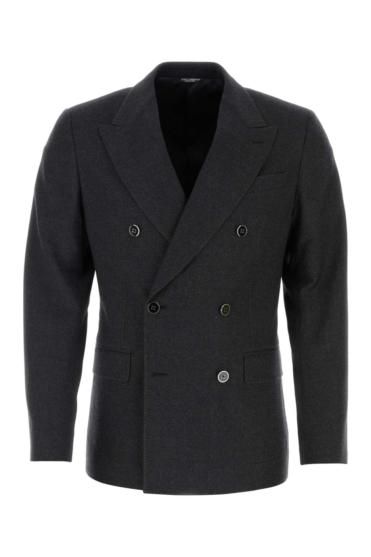 Graphite stretch wool blazer G2QU4ZFUBF4S8291 (Dolce & Gabbana / ブレザー・ジャケット ) | Dolce & Gabbana (ドルチェガッバーナ)