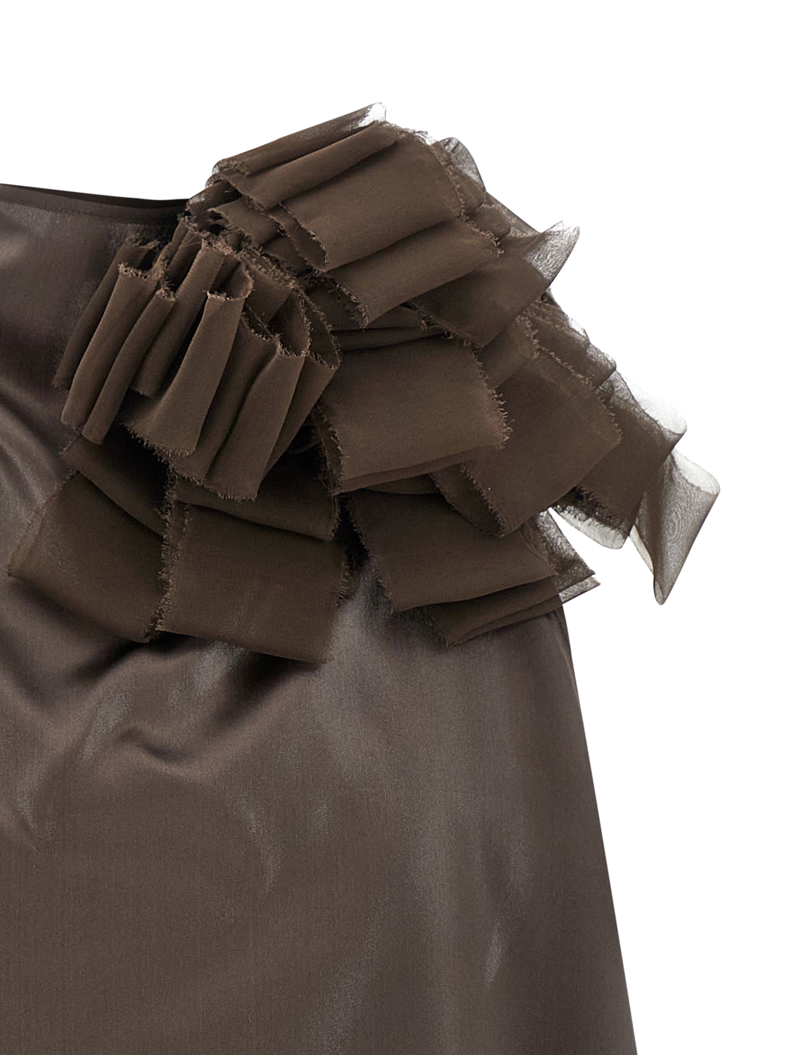 'Blouse 01' top 347426BROWN (MAGDA BUTRYM / シャツ・ブラウス ) | MAGDA BUTRYM (マグダブトリム)(2)