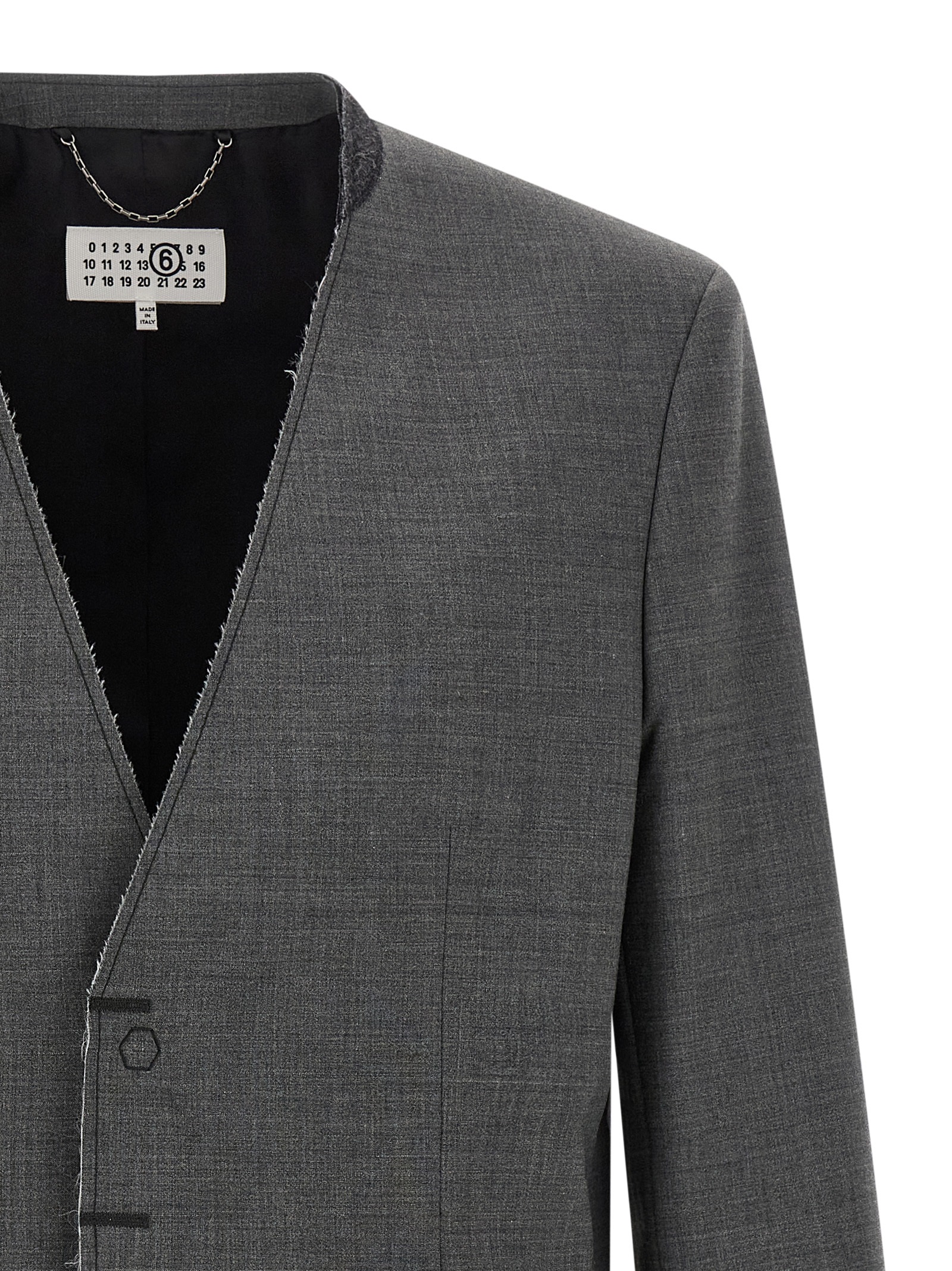 Wool blazer SH0BN0024M35733860M (MM6 Maison Margiela / ブレザー・ジャケット ) | MM6 Maison Margiela (エムエムシックス)(2)