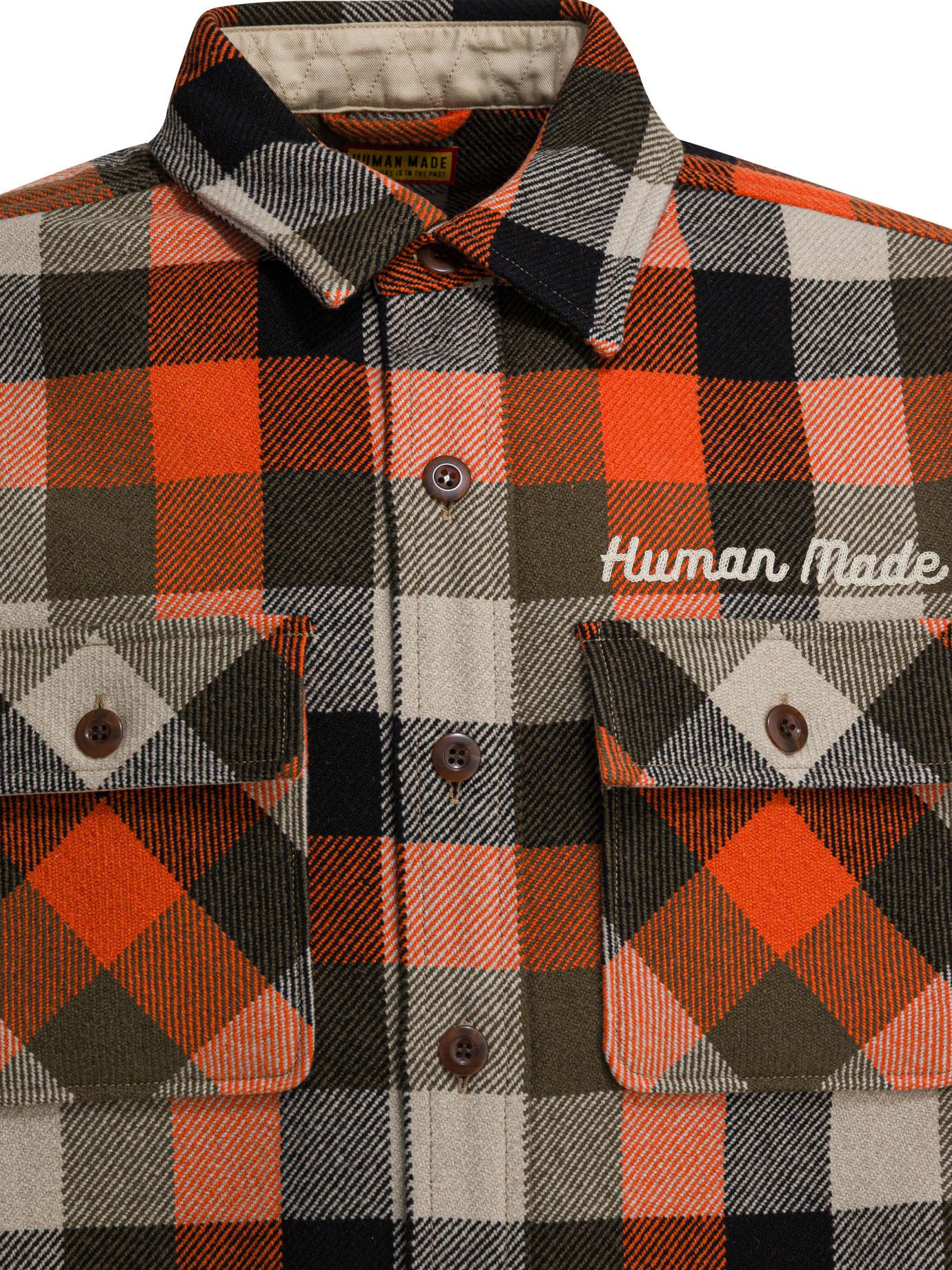 Wool overshirt jacket HM30SH013ORANGE (HUMAN MADE / カジュアルジャケット ) | HUMAN MADE (ヒューマンメイド)(2)