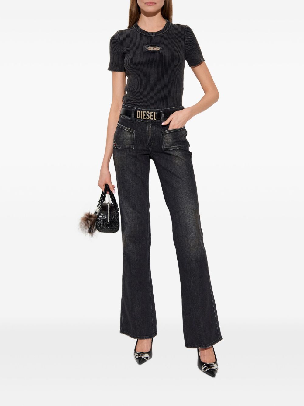 Diesel T-shirts and Polos Black A162490AKBQ900 (Diesel / Tシャツ・カットソー ) | Diesel (ディーゼル)(1)